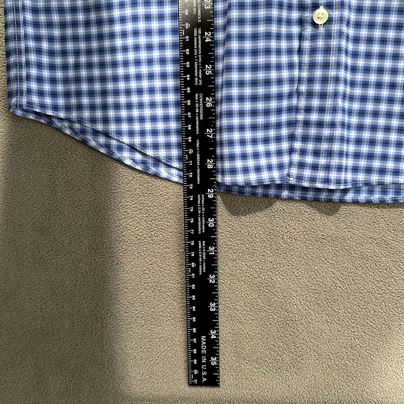 Brooks Brothers Brooks Brothers Shirt Mens M Blue Plaid The Original Polo Button Down Nylon EUC Size US M / EU 48-50 / 2 - 7 Thumbnail