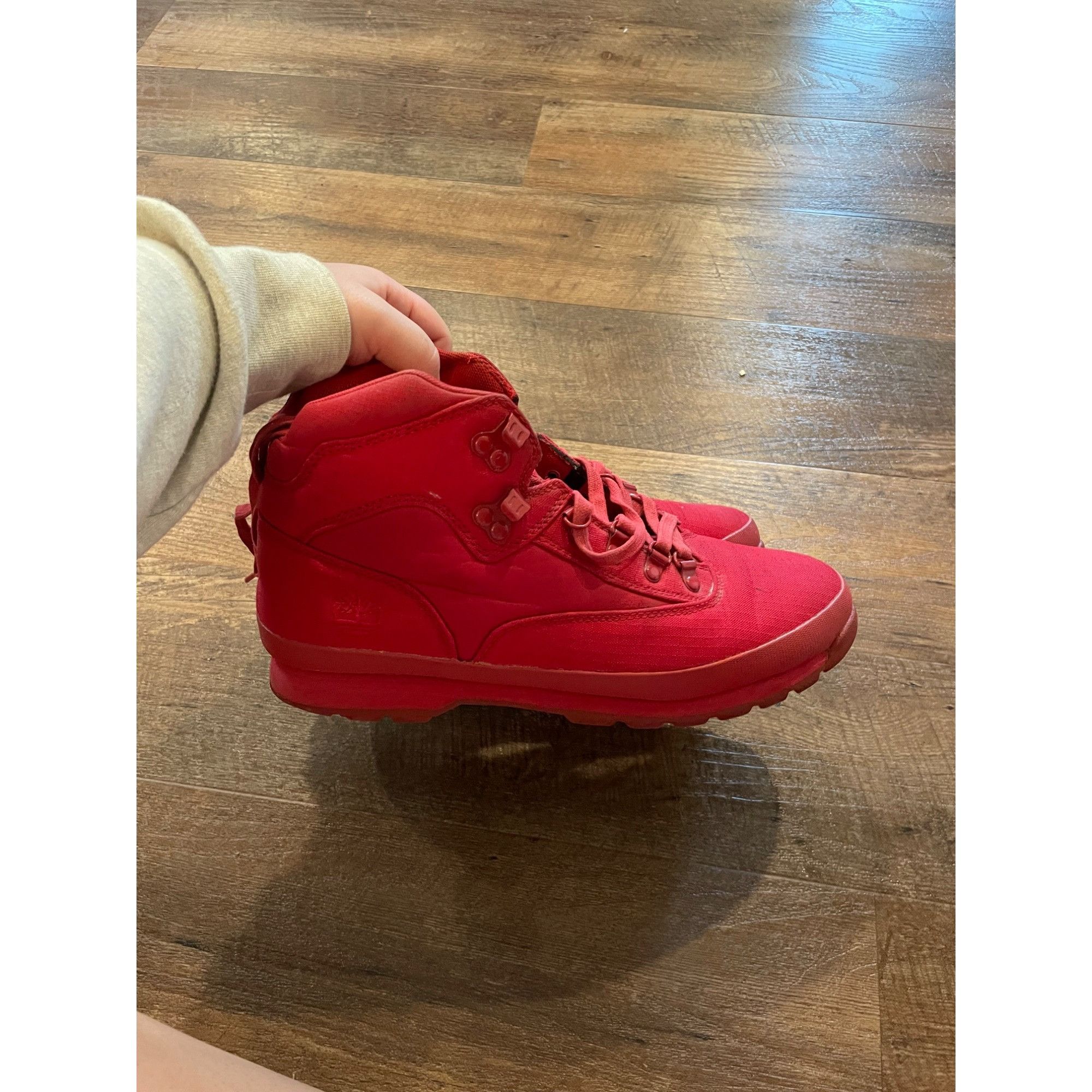 Timberland Timberland Euro Hiker Rip Comfortable Boots Red Red TB0A1507 Grailed