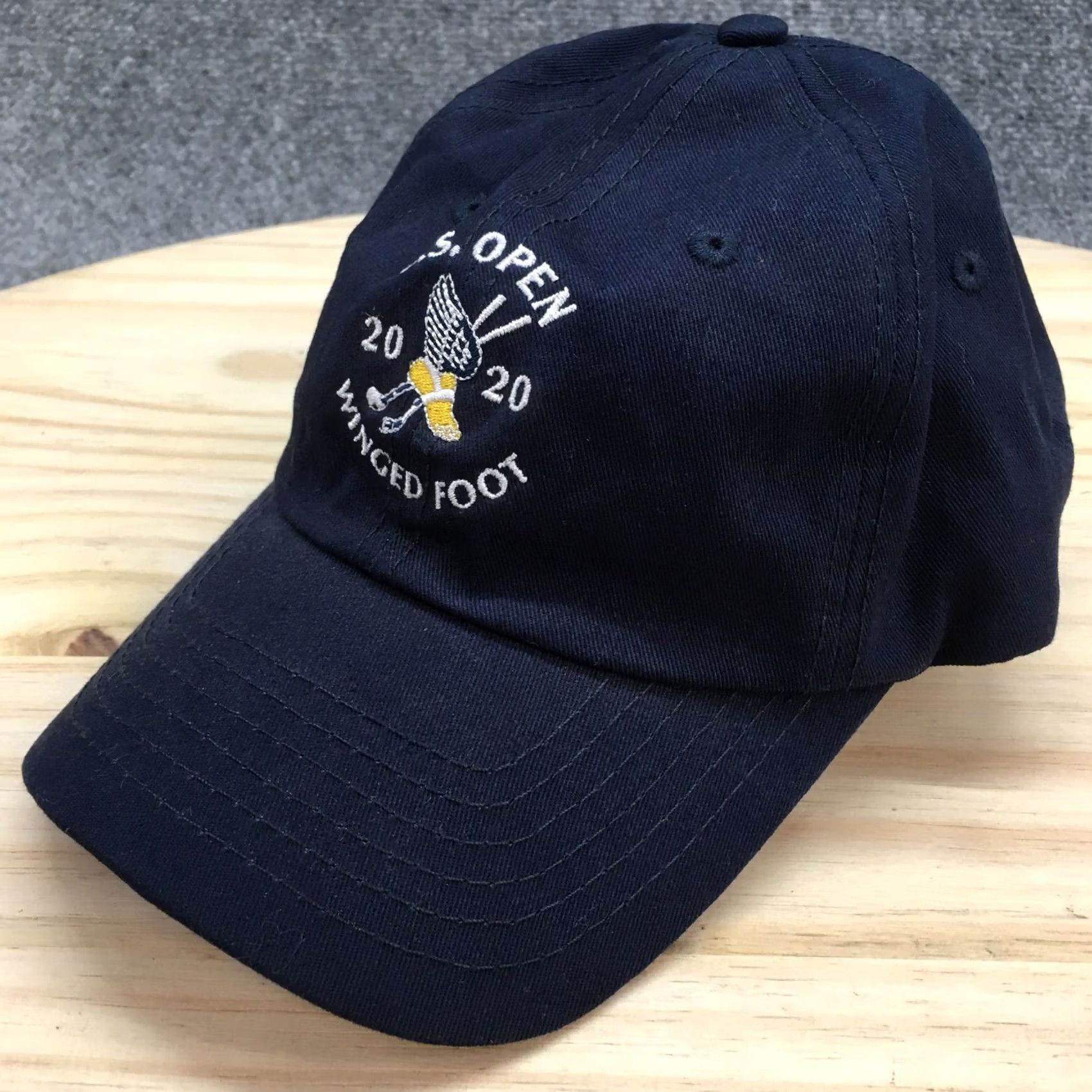 Vintage USGA Cap Hat Mens One Size Blue U.S. Open at Winged Foot 2020 Baseball Cap Adjustable Lightweight Breathable Canvas Hat Size ONE SIZE - 2 Thumbnail