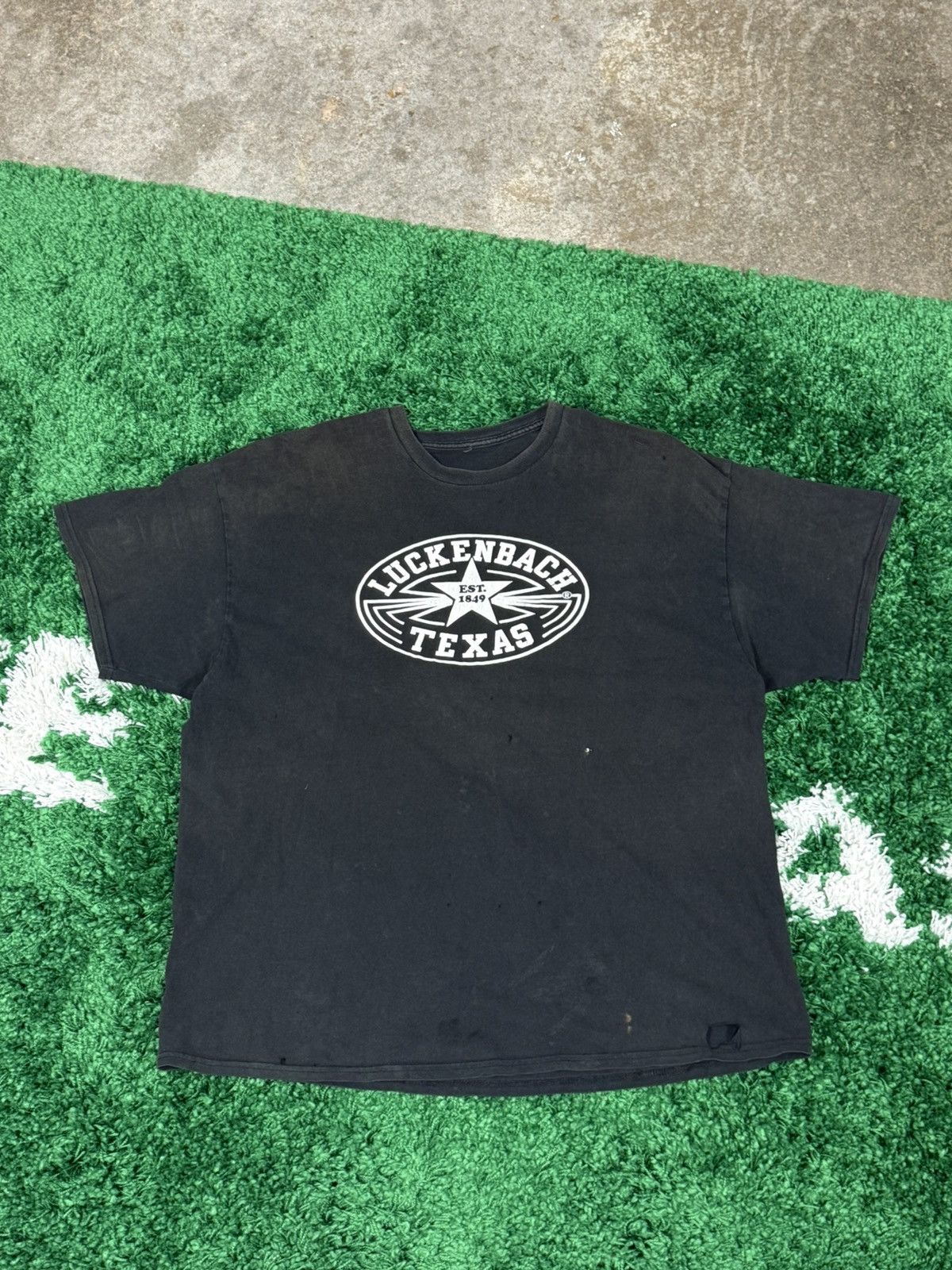 Vintage Vintage Destroyed Distressed Luckenbach Texas Star Logo Tee Size US XL / EU 56 / 4 - 1 Thumbnail