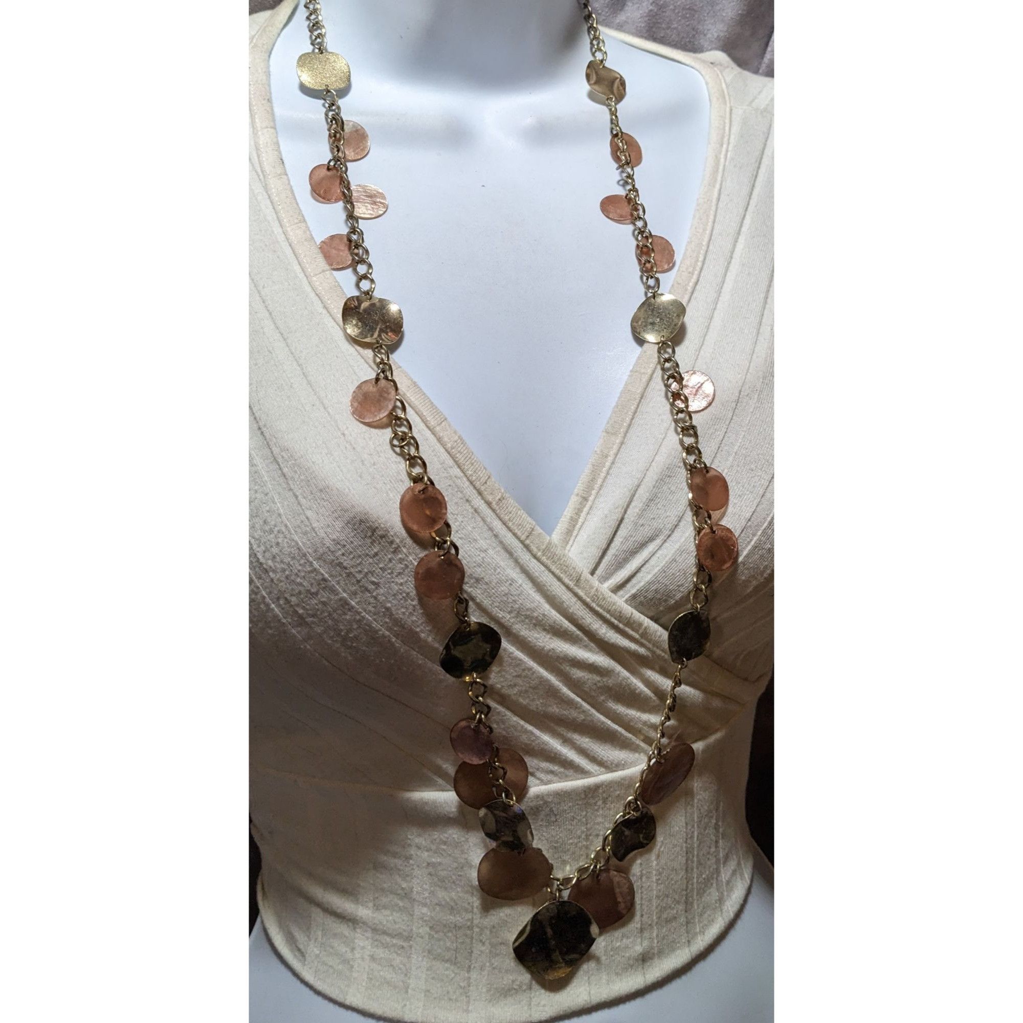 Other Retro Y2K Gold Shell Disc Charm Necklace Size ONE SIZE - 6 Thumbnail