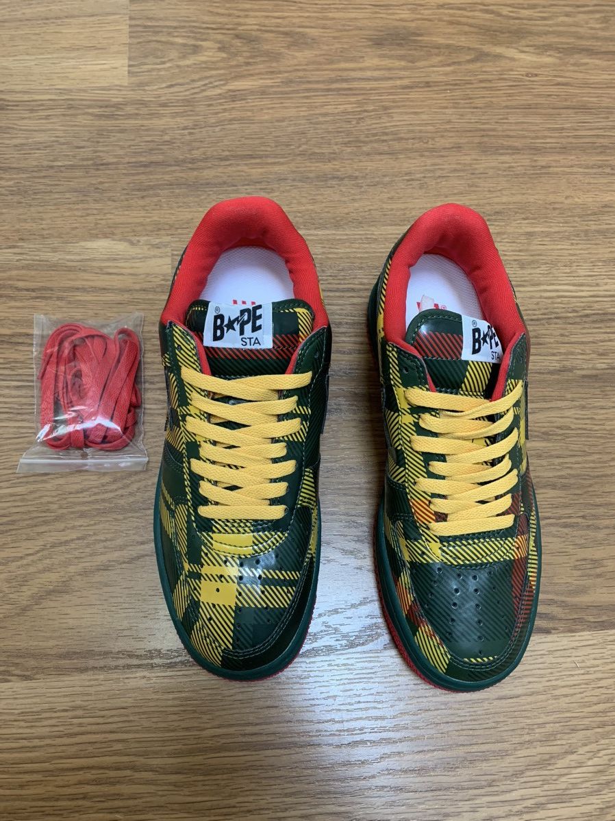 Bape Bape Bapesta Isetan Pattern 2008 Size US 9 / EU 42 - 2 Thumbnail