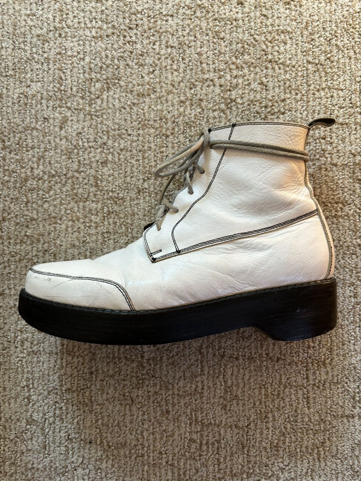 Enfants Riches Deprimes “CREEPER BOTTES EN CUIR (WITH TEXT)” Runway Boots Size US 11 / EU 44 - 11 Thumbnail