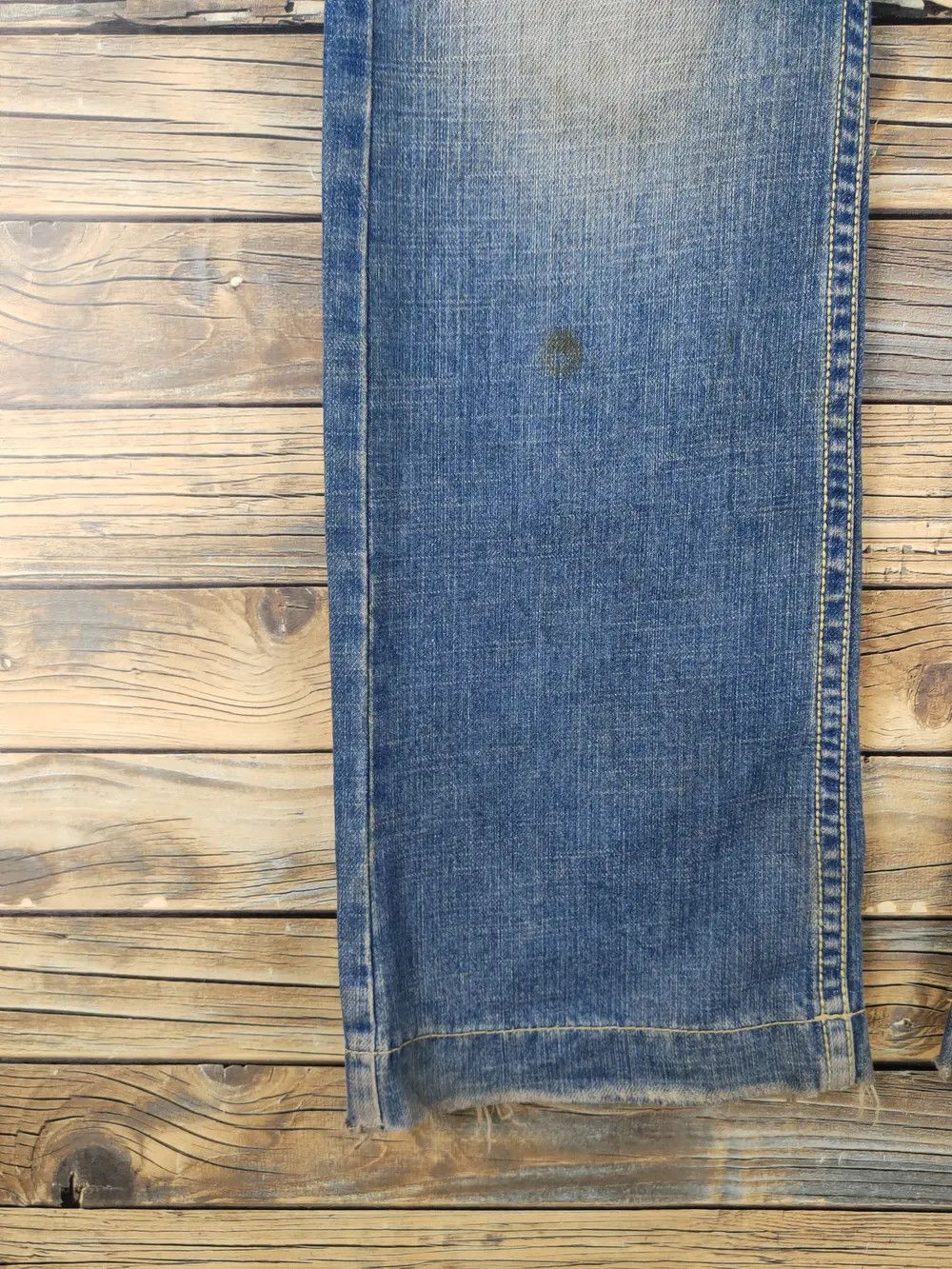 Japanese Brand Red Pepper Dark Blue Distressed Ripped Jeans #W1489 Size 26" / US 2 / IT 38 - 19 Thumbnail