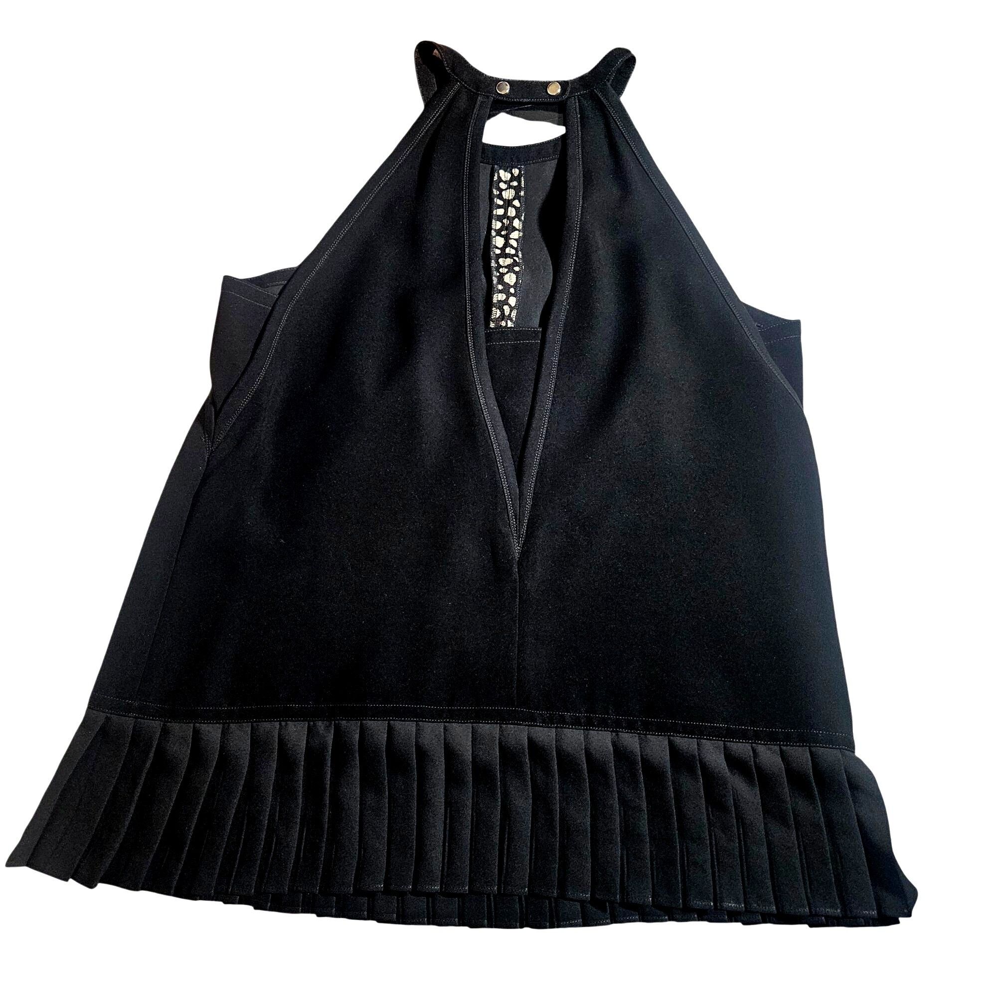 Other Yigal Azrouël Women Pleated Halter Top Black 12 Gallery Mini Size XL / US 12-14 / IT 48-50 - 14 Thumbnail