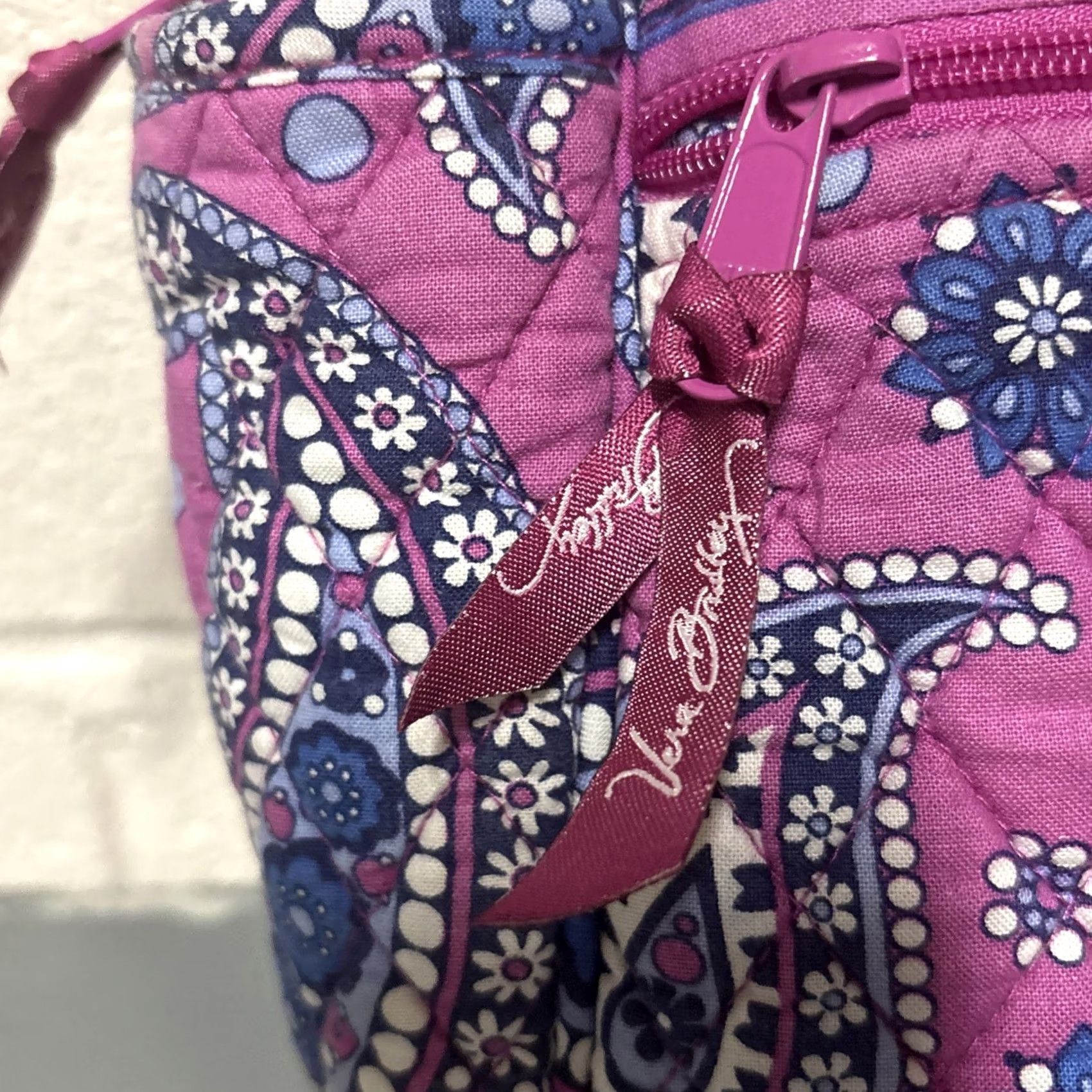Vera Bradley Vera Bradley Boysenberry Tote Bag Purse Vinyl Lined Changing Pad Diaper Bag Accessories Pouch Size ONE SIZE - 4 Thumbnail