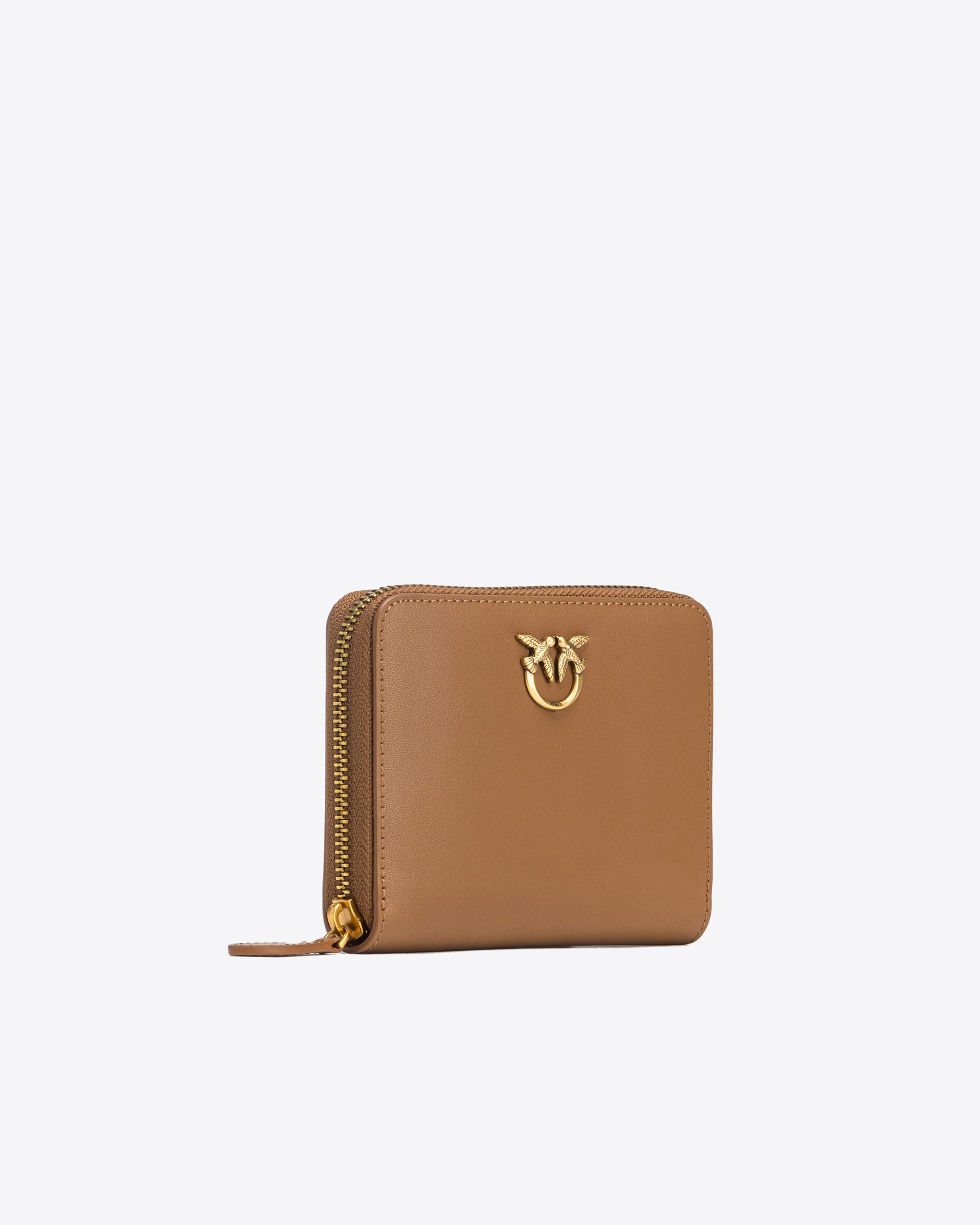 Pinko o1s22i1n0824 Size: OS / Leather Zip-Around Wallet in Brown Size ONE SIZE - 2 Thumbnail