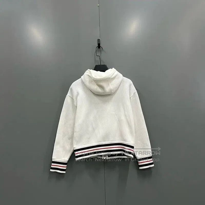 Thom Browne Thom Browne White Hooded Jacket for Women . Size XXS / US 00 / IT 34 - 3 Thumbnail