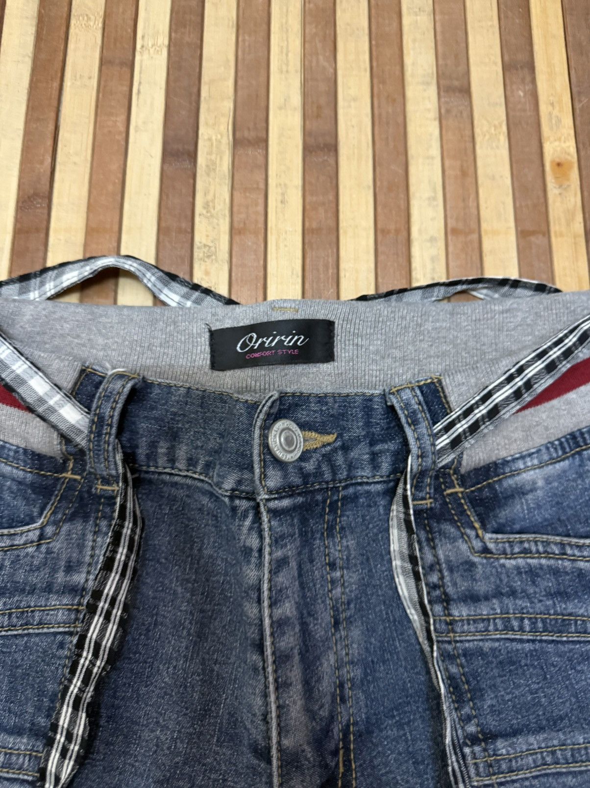 Japanese Brand Vintage Oririn Denim Cargo Pants Big Pockets / Streetwear Size US 30 / EU 46 - 5 Thumbnail