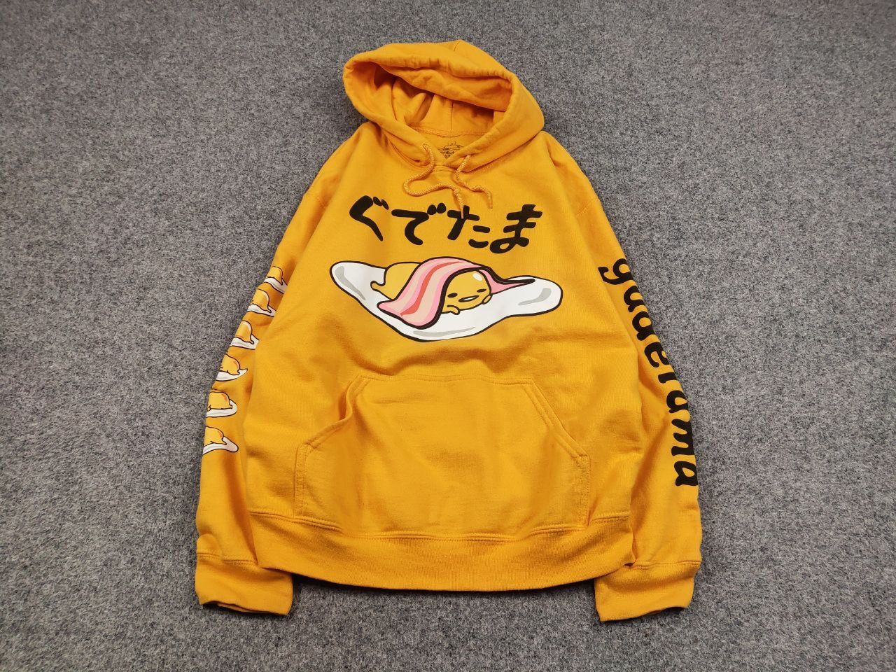 Japanese Brand Gudetama Japan Sanrio The Lazy Egg Yellow Hoodie Size US M / EU 48-50 / 2 - 2 Thumbnail