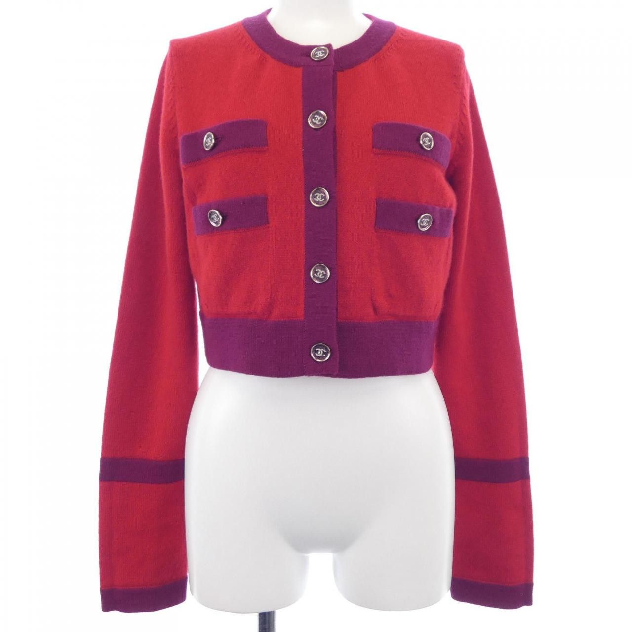 Chanel Chanel Chanel P75655K10866 Cashmere Cardigan Others Tops P75655K10866 DUTY FREE for USA Size ONE SIZE - 1 Thumbnail