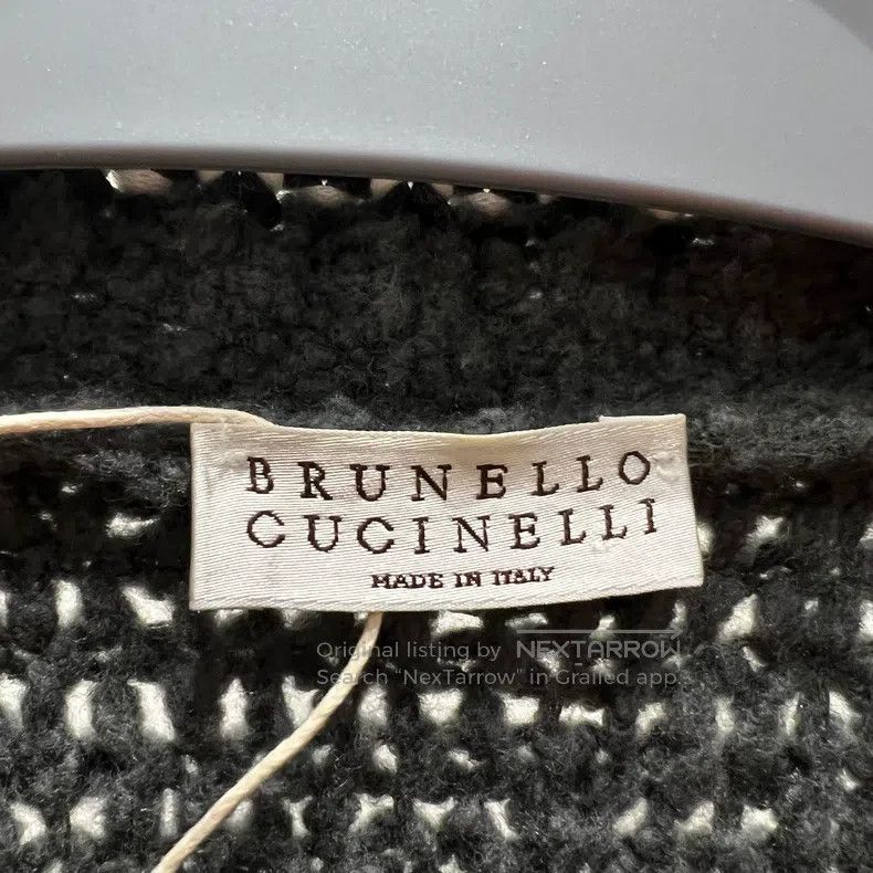 Brunello Cucinelli Brunello Cucinelli Striped V-neck knit sweater, wool Size XL / US 12-14 / IT 48-50 - 3 Thumbnail