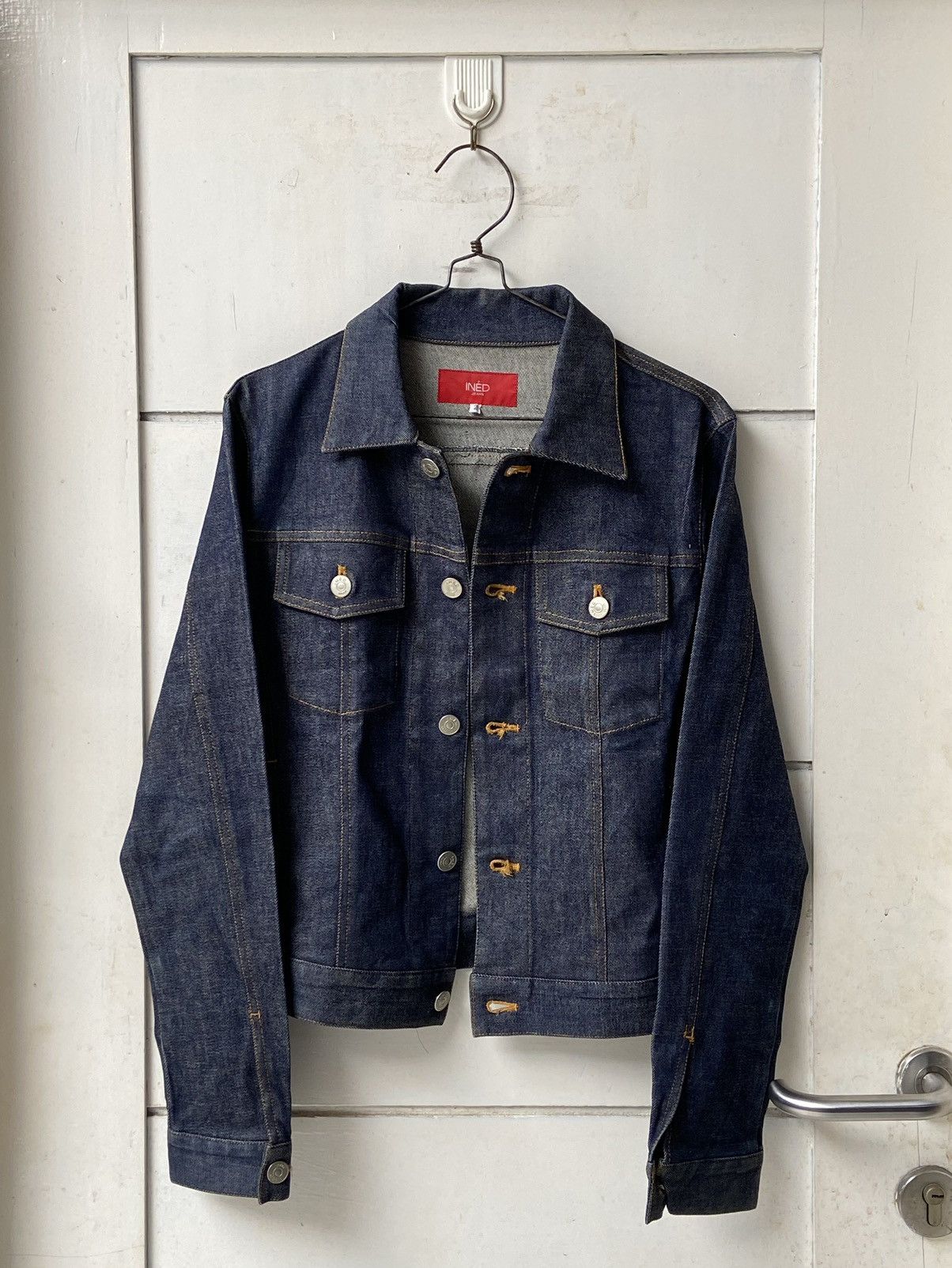 image of Yohji Yamamoto Ined Jacket Jeans in Blue Denim, Men's (Size XS)