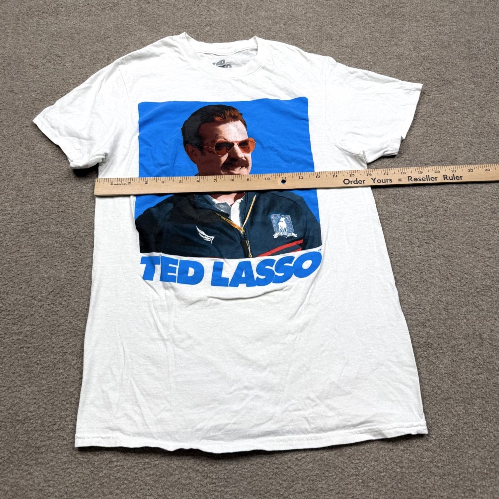 Vintage Ted Lasso Shirt Mens Small White Short Sleeve Crew Neck Adult Casual Funny Graphic Print T-Shirt Size US S / EU 44-46 / 1 - 6 Thumbnail