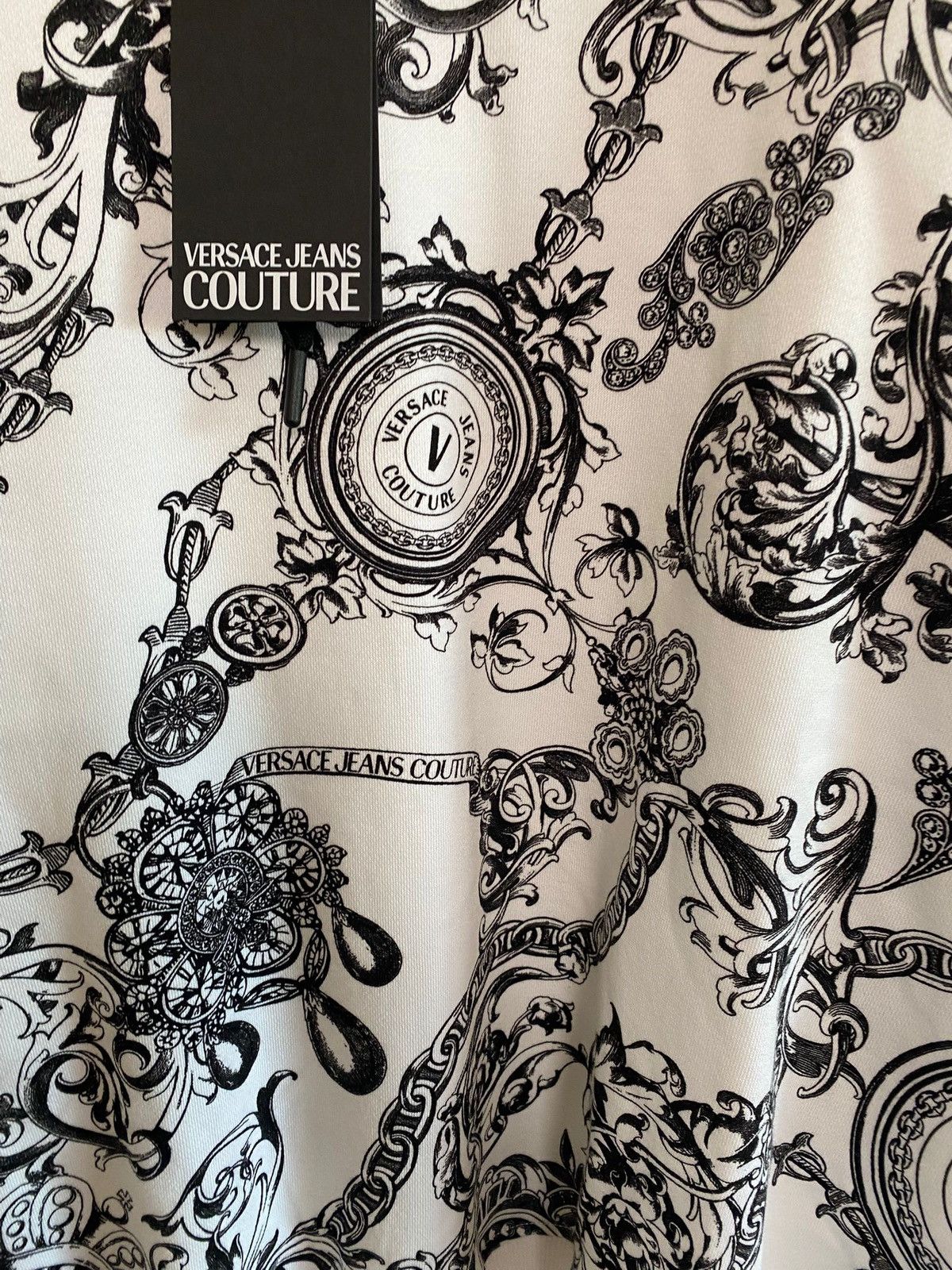 Versace Jeans Couture Baroque Print Brushed Versace Jeans Culture size L white, Size US L / EU 52-54 / 3 - 4 Thumbnail