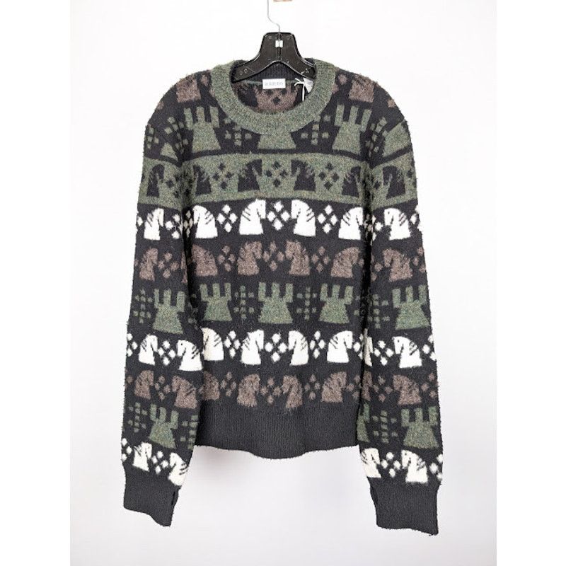 Burberry o1rshd1 Chess Pattern Sweater in Black/Multi Size US L / EU 52-54 / 3 - 1 Thumbnail