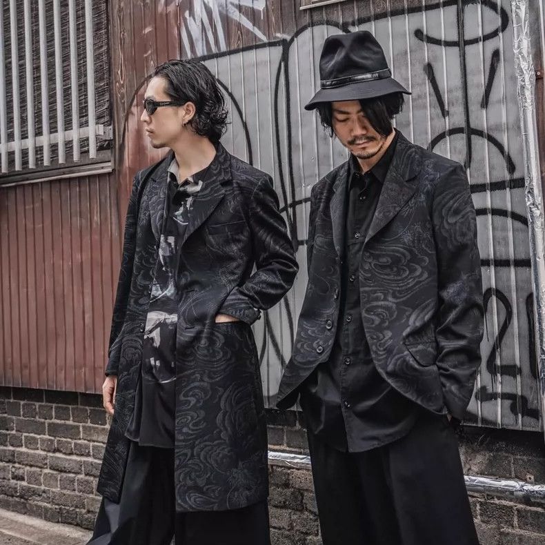 Yohji Yamamoto Yohji Yamamoto size 2 22aw Old Dragon Remnant Dream blazer Size 36R - 2 Thumbnail