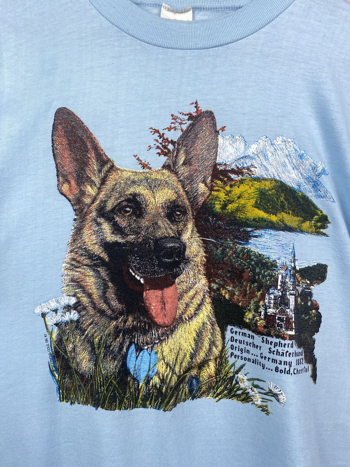 Vintage Vintage 1987 Animal German Shepard Dog logo T Shirt Size US L / EU 52-54 / 3 - 8 Thumbnail
