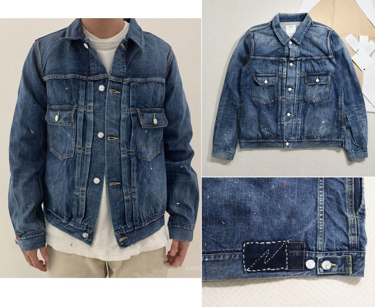 Visvim Visvim 101 JKT DRY DMGD-999 Dry999 size4 | Grailed