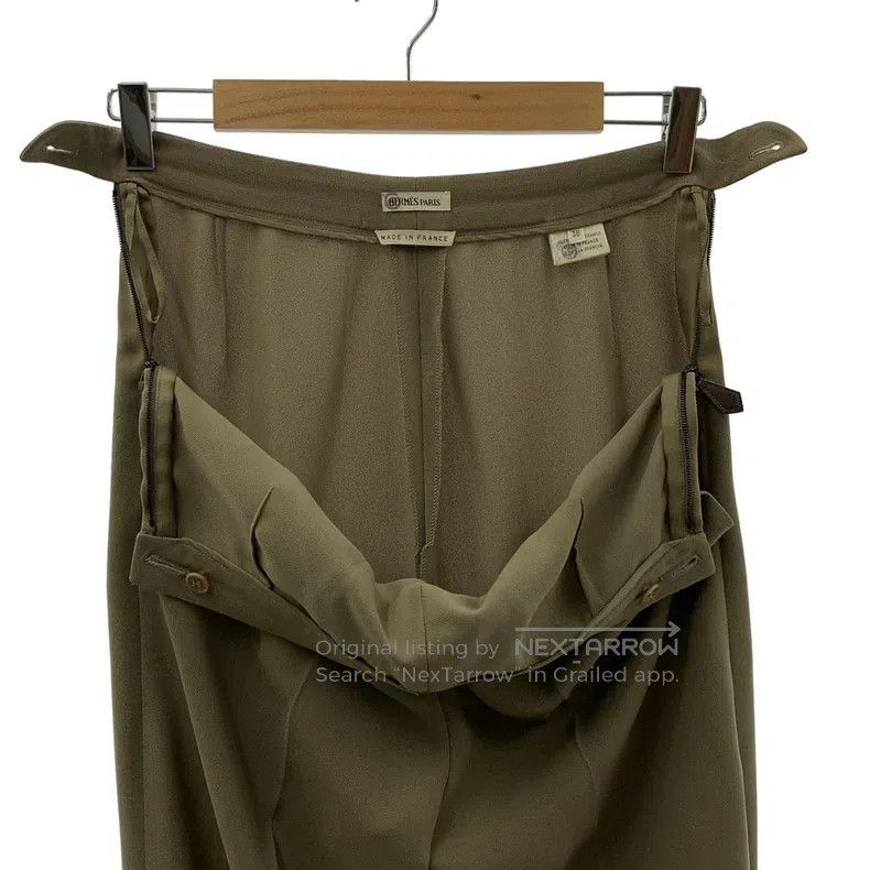 Hermes Hermes Bilateral H-knot polyester fiber trousers Size 25" / US 0 / IT 36 - 3 Thumbnail