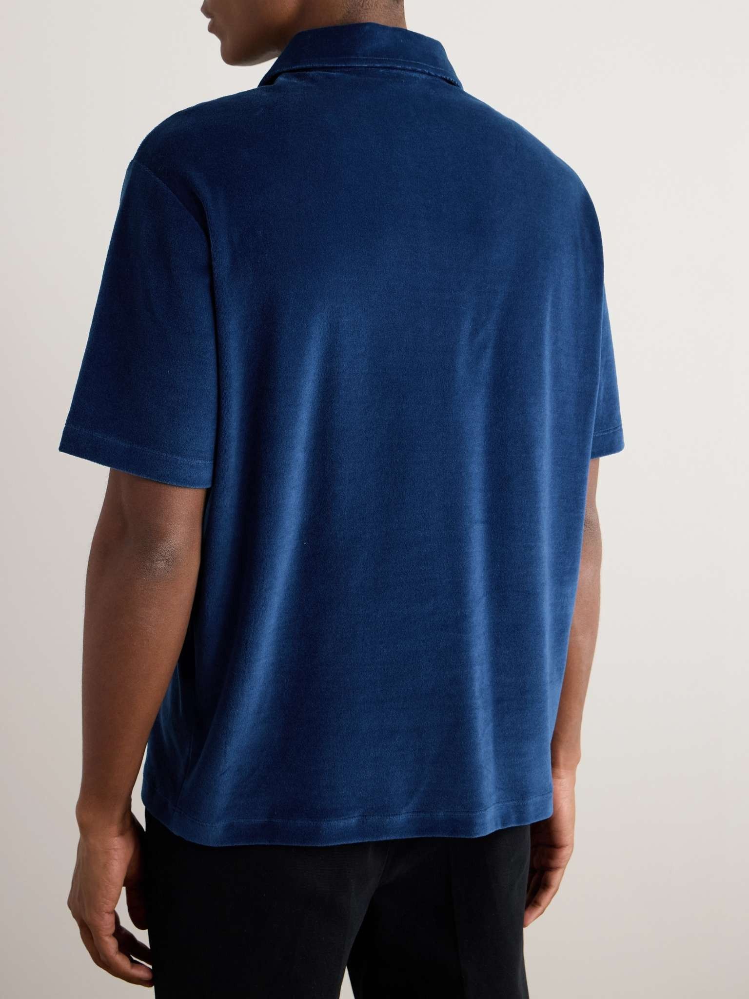 Loro Piana o1w1db10125 FAN9299 Tsubaki Polo Shirt in Navy Blue Size US L / EU 52-54 / 3 - 4 Thumbnail