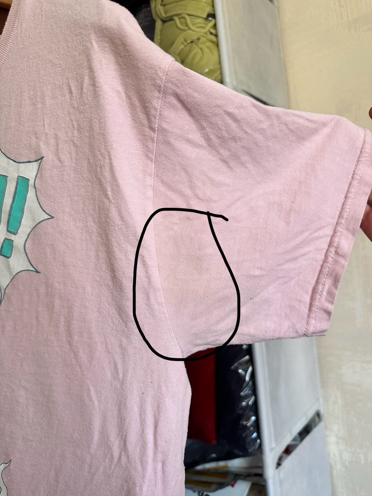 Anime 🔥 Omori Aubrey SMASH Pink Anime Game Japan Faded T Shirt Size US L / EU 52-54 / 3 - 5 Thumbnail