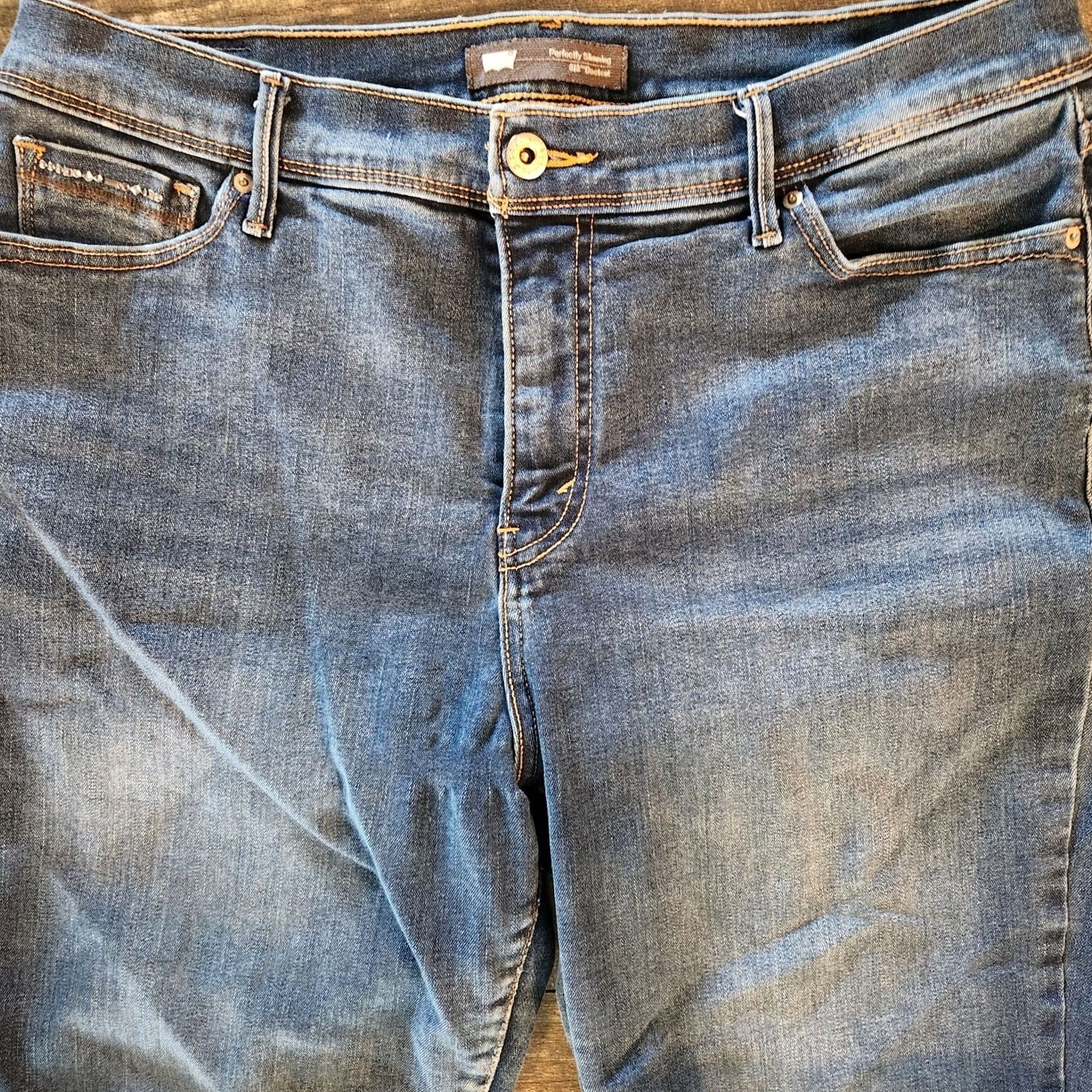 Levi's Levi's Jeans Womens 16 M Blue Perfectly Slimming 512 Bootcut Denim Stretch 33x30 Jeans Size 38" / US 16 / IT 52 - 3 Thumbnail