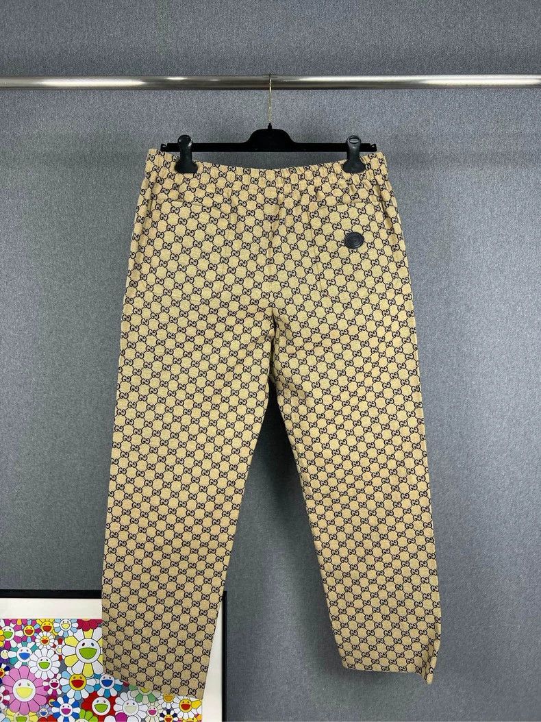 Gucci Gucci Old flower full LOGO trousers 2503-Nextarrow Size US 38 / EU 54 - 2 Thumbnail