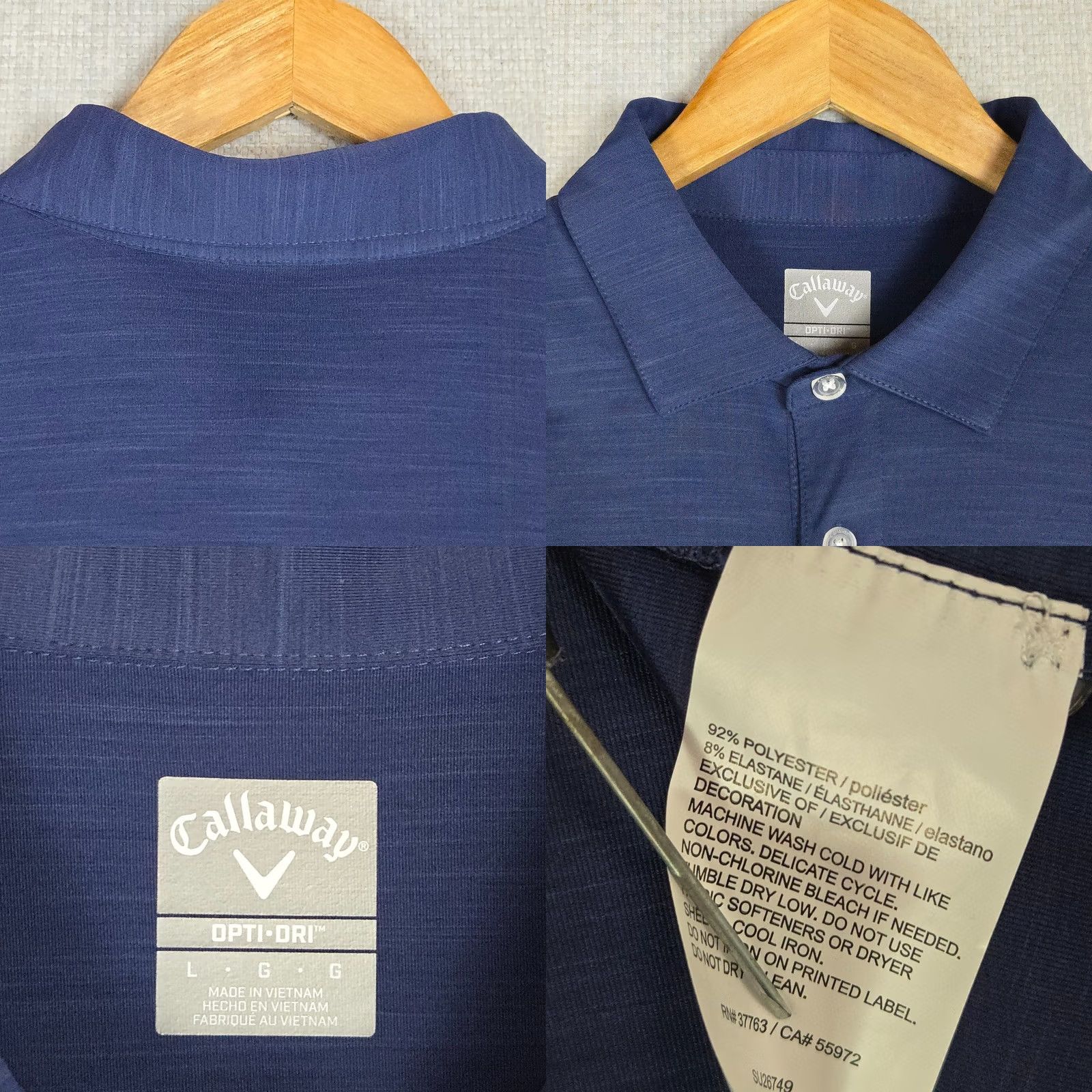 Callaway Callaway x Modelo Cerveza Blue Space Dye Polo Shirt Large - Mens Size US L / EU 52-54 / 3 - 9 Thumbnail