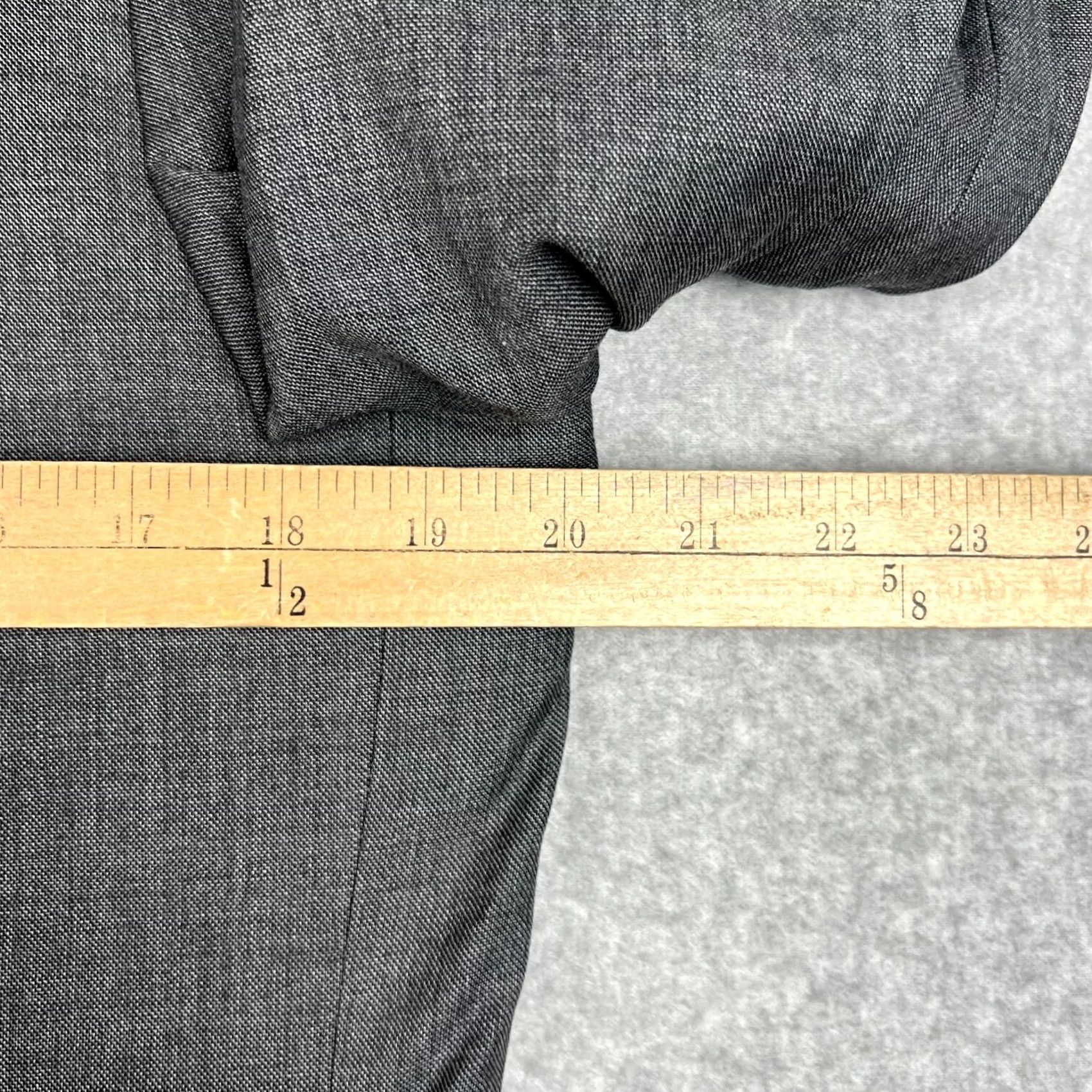 J.Crew J.CREW Blazer Sport Coat Jacket Ludlow Tollegno 1900 Wool Mens 40L Grey Suit Travel 1 Piece Two-Button Double-Vented Size 40R - 6 Thumbnail