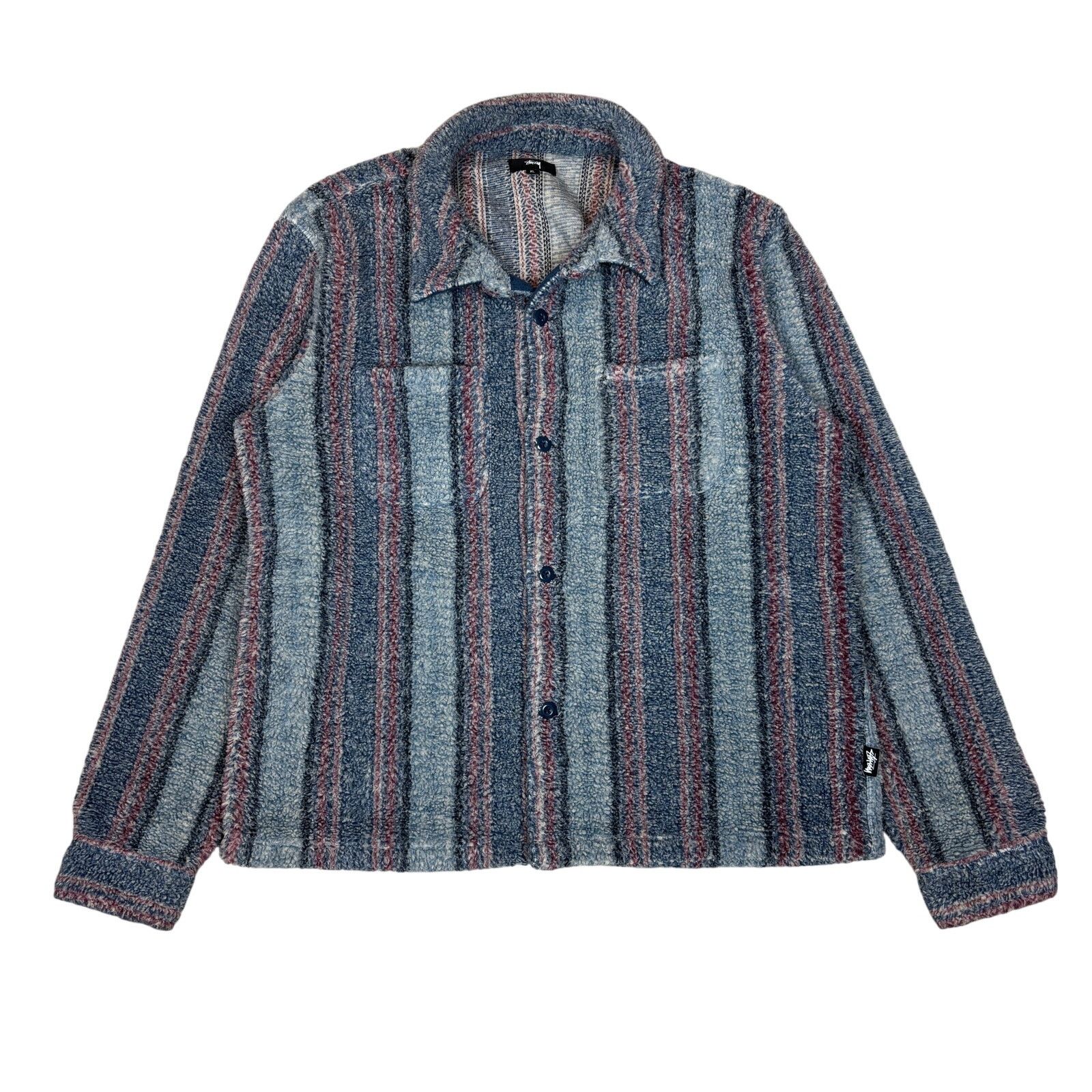 Stussy × Tekla Stussy x Tekla Striped Overshirt | Grailed