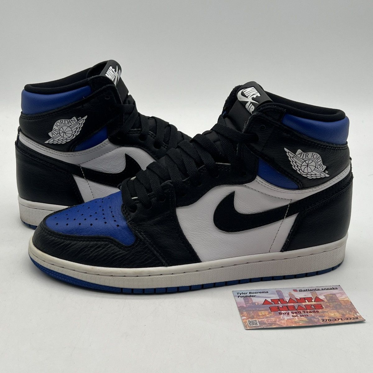 Nike Air Jordan 1 high Royal toe Size US 8 / EU 41 - 1 Thumbnail