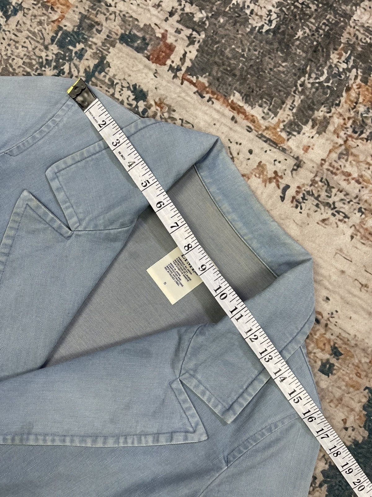 Limi Feu LIMI feu Cotton Crop Double Breasted Denim Jacket Size S / US 4 / IT 40 - 10 Thumbnail