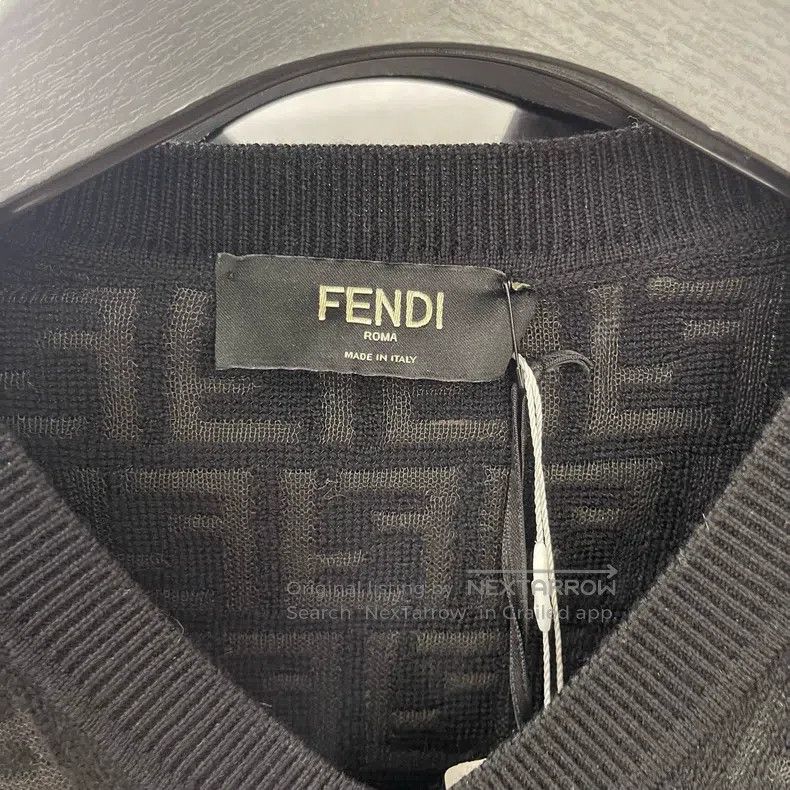 Fendi Fendi Double F Logo Printed Knit Sweater Size US M / EU 48-50 / 2 - 3 Thumbnail