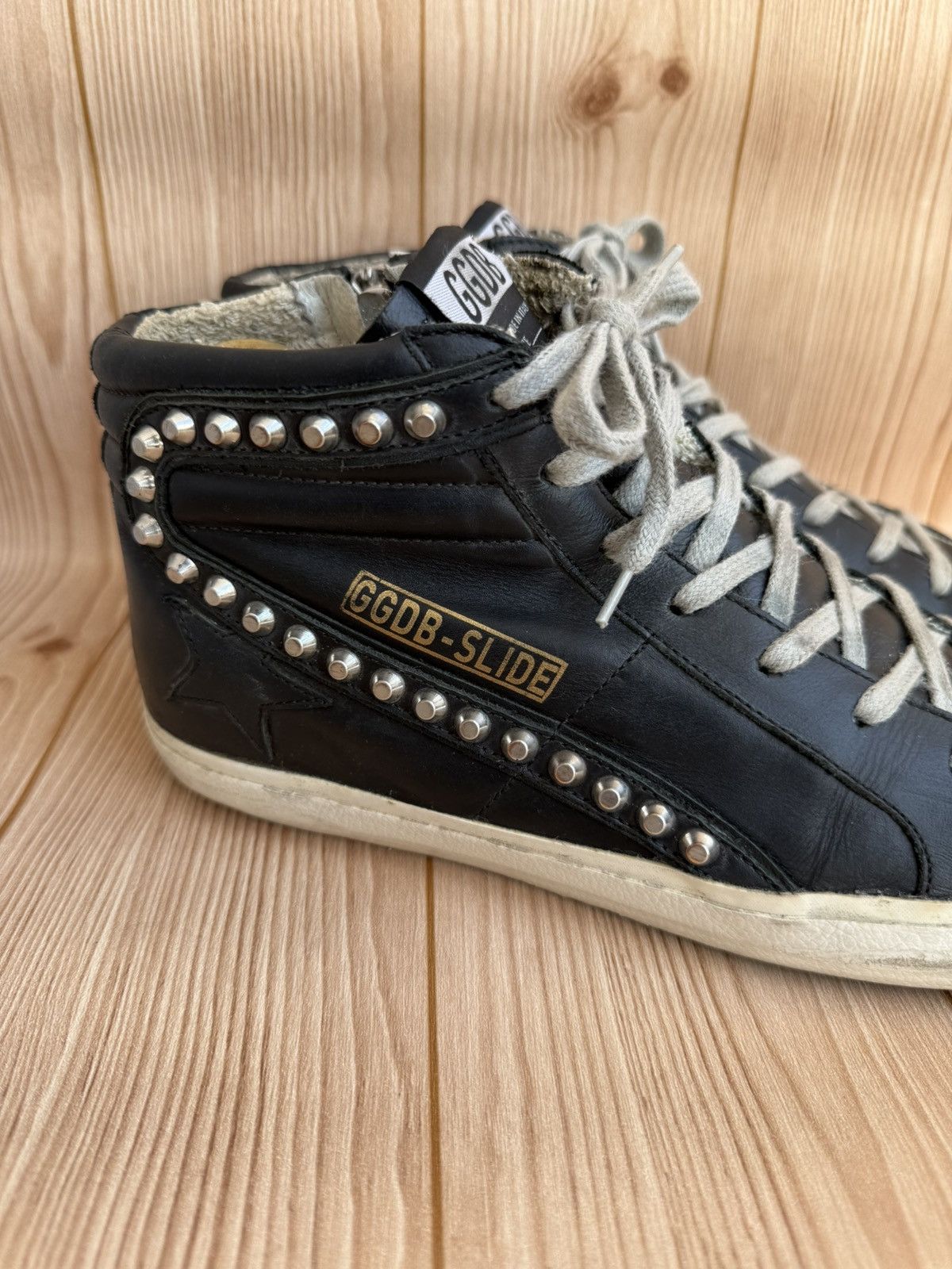 Golden Goose Studded slide leather trainers Size US 8 / EU 41 - 2 Thumbnail