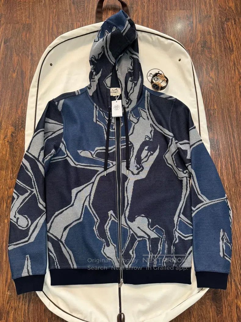 Hermes Hermes Tech Cotton Fabric Sweatshirt Size US L / EU 52-54 / 3 - 1 Thumbnail