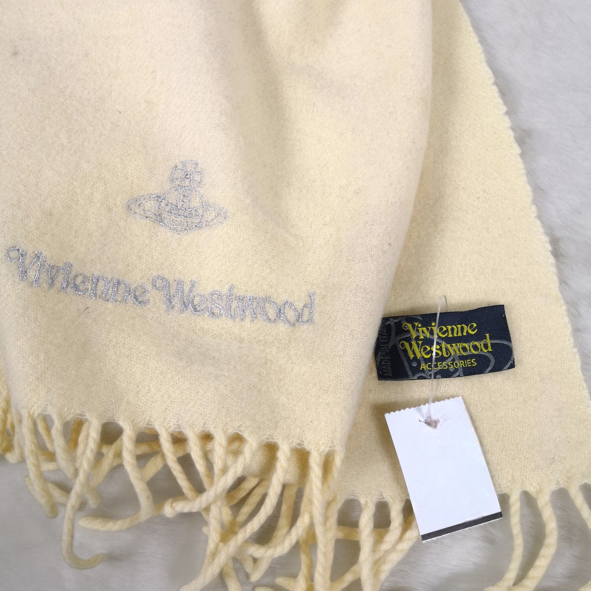 Vivienne Westwood Vintage VIVIENNE Westwood Scarf Orbs Wool Scarves Size ONE SIZE - 4 Thumbnail
