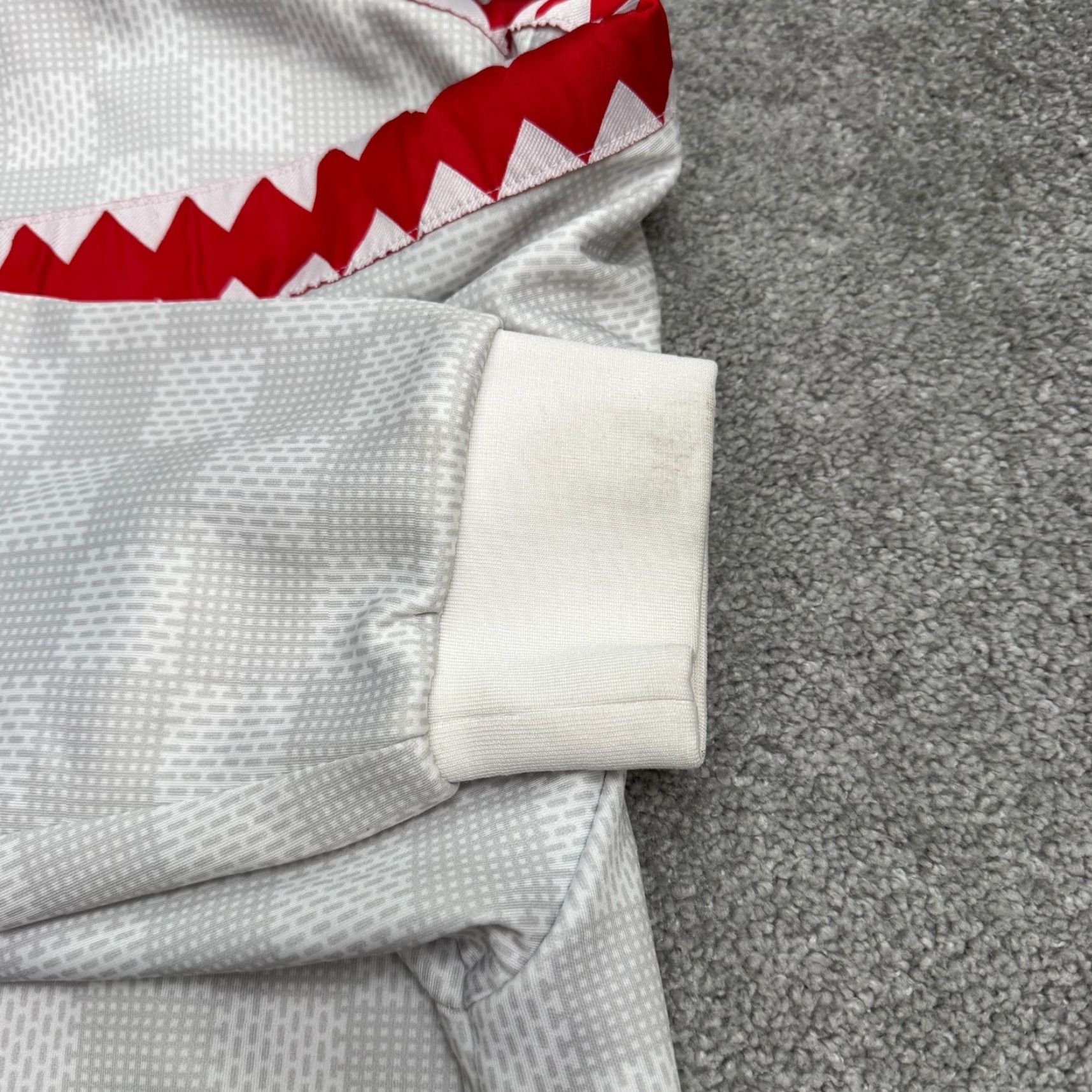 Hudson Hudson Full Zip Track Jacket Mens 3XL White Checkered Outerwear Athletic Sports Athleisure Jacket Mens 3XL White Check Pattern Size US XXL / EU 58 / 5 - 6 Thumbnail
