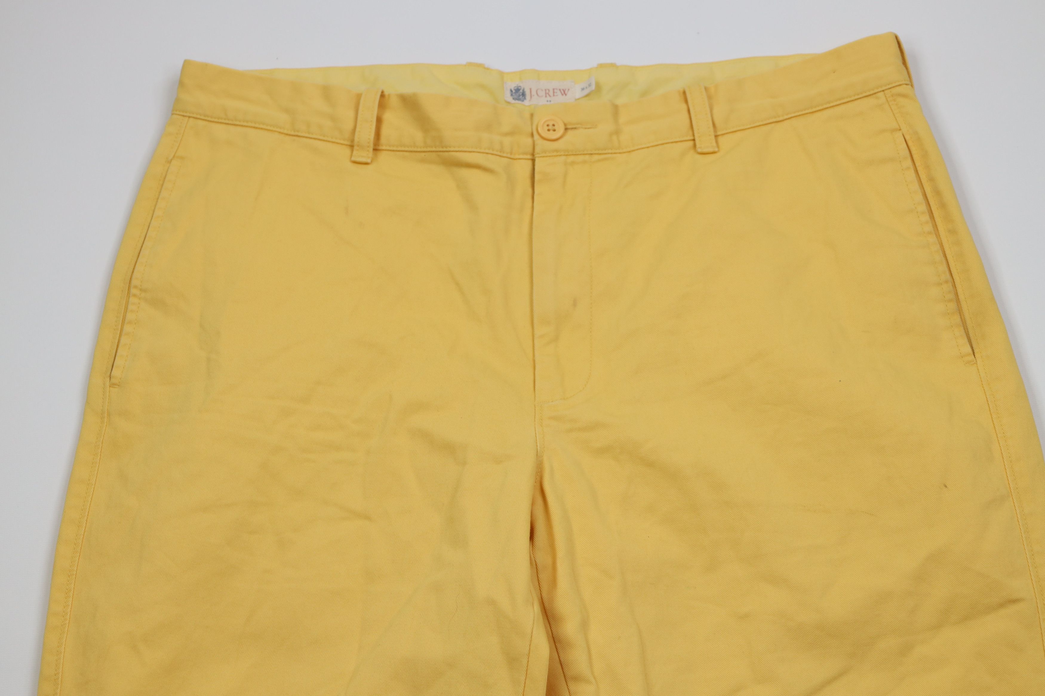 J.Crew Vintage Y2K J Crew Wide Leg Chino Pants Trousers Yellow Size US 36 / EU 52 - 2 Thumbnail