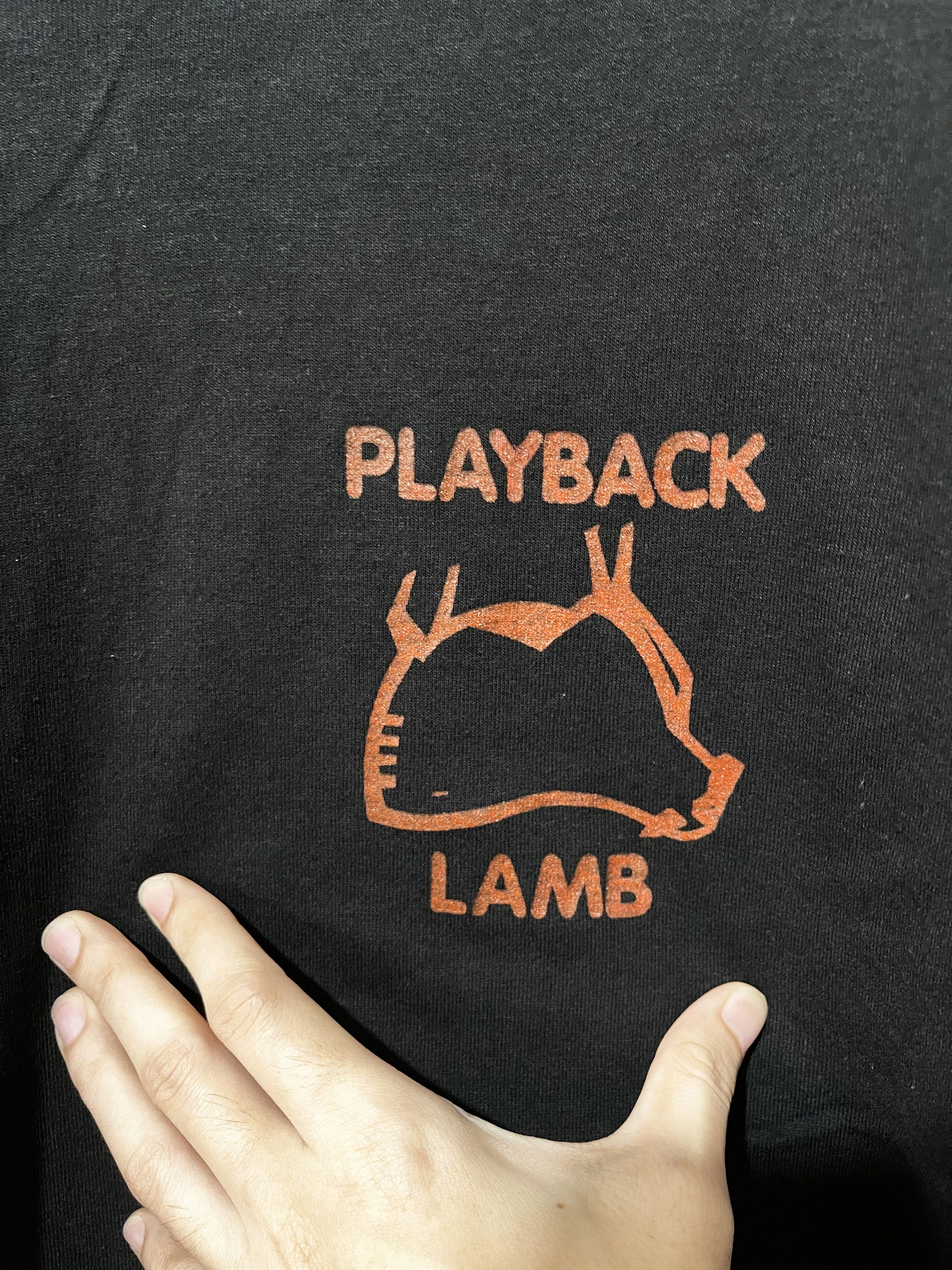 Band Tees × Vintage Vintage 90s Playback Lamb Shirt Size US XXL / EU 58 / 5 - 4 Thumbnail