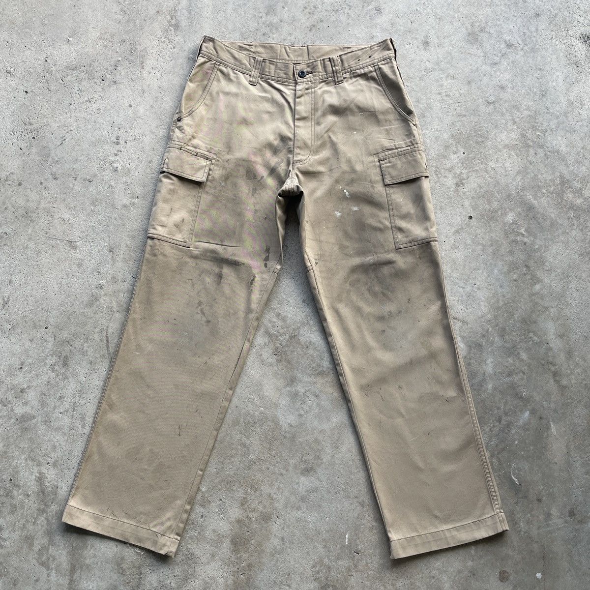 Japanese Brand Vintage Japan Dirty/Painter/Faded Workwear Cargo Pants W34 Size US 34 / EU 50 - 1 Thumbnail