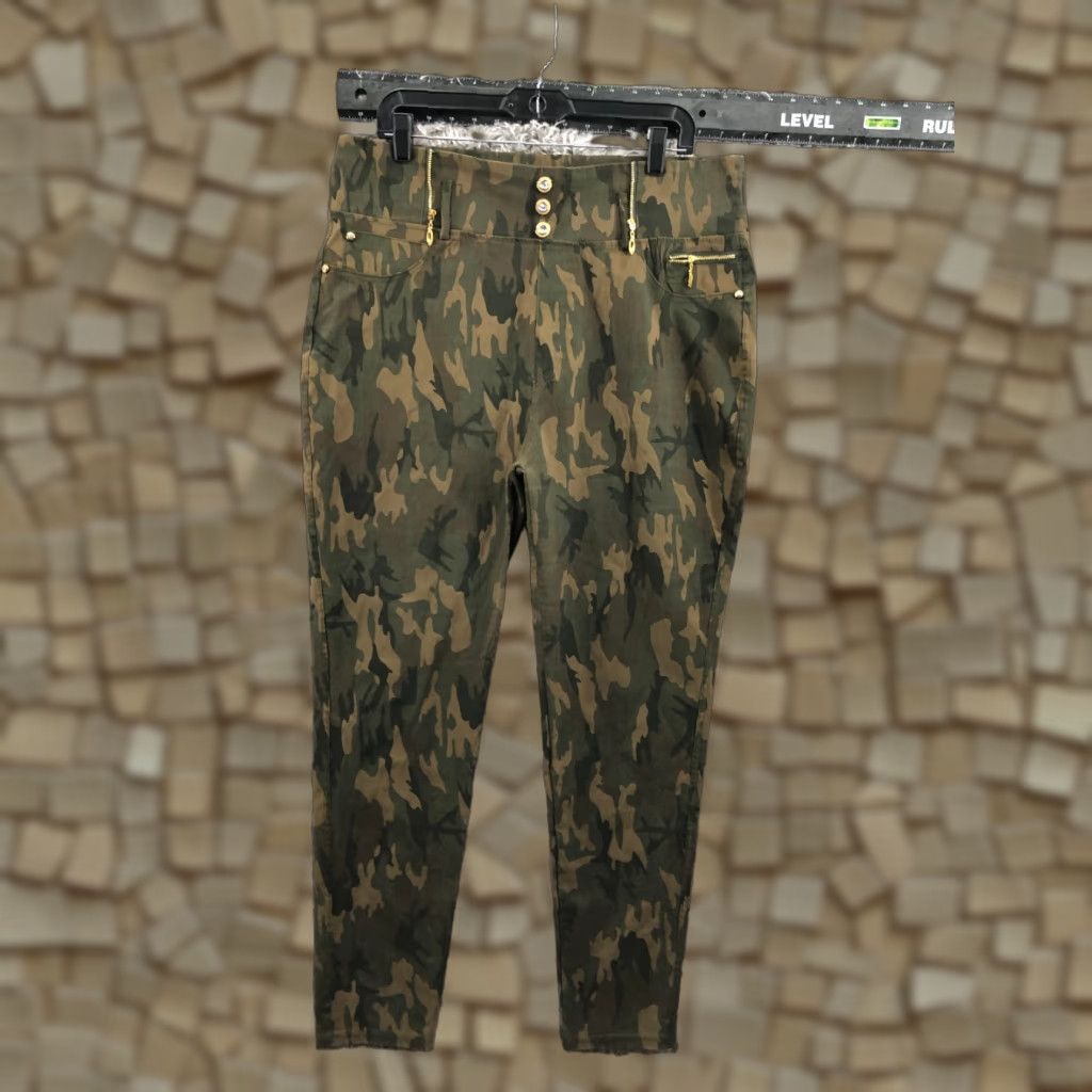 THRILLS VINTAGE_thrill camouflage skinny ankle pants 3X Womens Flaw Size 40" / US 18 - 1 Thumbnail