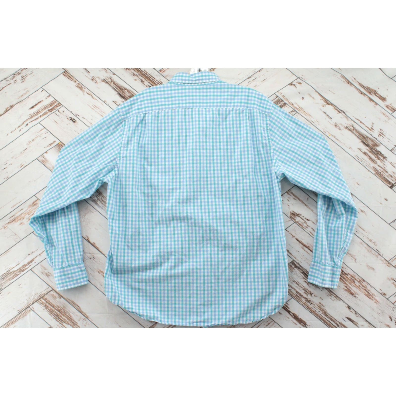 J.Crew J. Crew Shirt Men’s XL Blue Gingham Check Button-Down Long Sleeve Casual Summer Size US XL / EU 56 / 4 - 2 Thumbnail