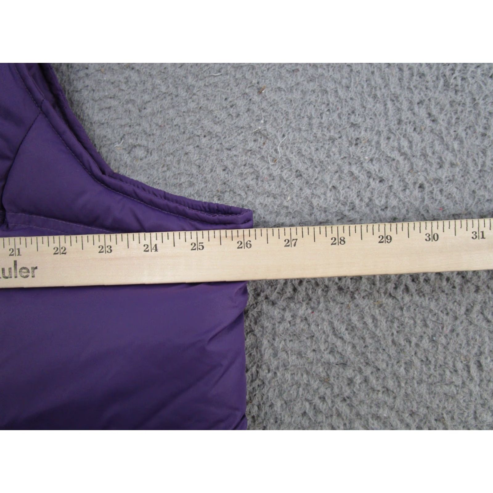 Lands' End Lands' End Womens Purple Snap Up Down Feathers Filled Puffer Vest Plus Size 2X Mens? Womens (adjusted) Size XXL / US 16-18 / IT 52-54 - 5 Thumbnail