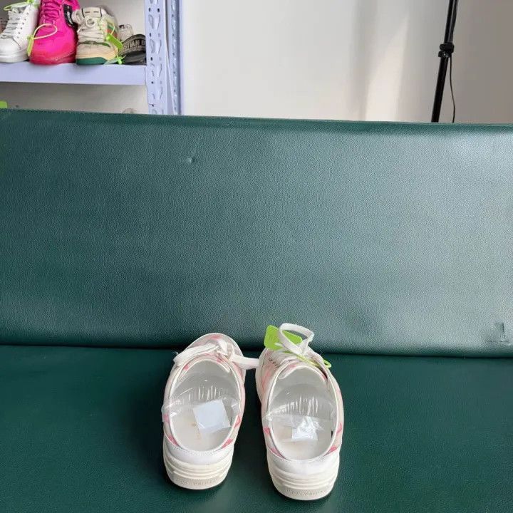 Louis Vuitton Louis Vuitton Stellar Monogram Pink Slip-On Sneakers -2508 Size US 5 / IT 35 - 3 Thumbnail