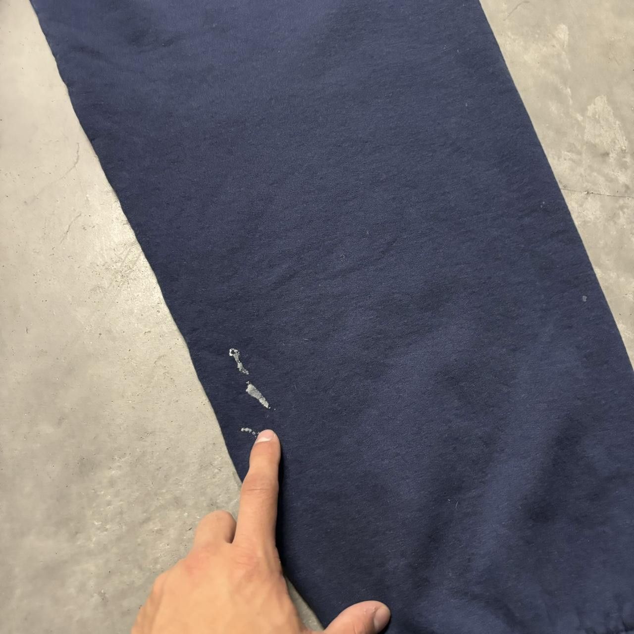 Japanese Brand × Vintage Crazy Vintage Y2K/2000s Baggy Navy Blue Skater Essential Sweatpants! Size US 36 / EU 52 - 6 Thumbnail