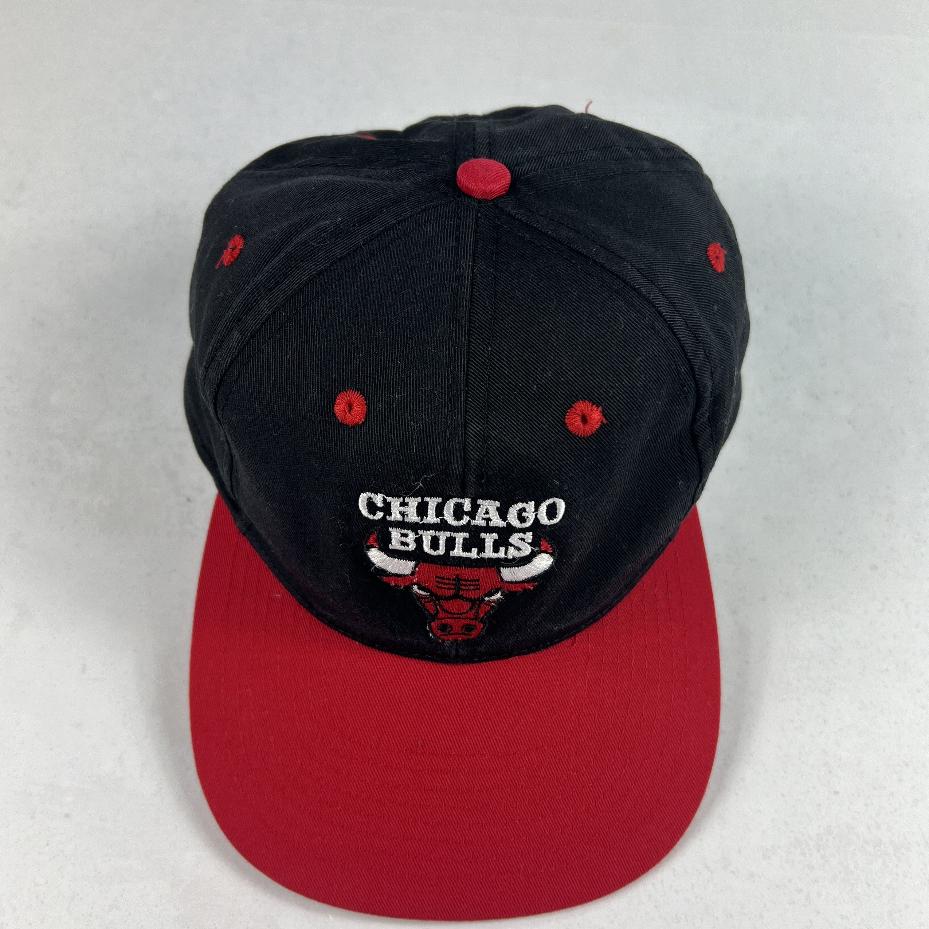 Drew Pearson × NBA × Vintage VTG 90s Drew Person NBA Chicago Bulls Snap Back Hat BlackCap Size ONE SIZE - 6 Thumbnail