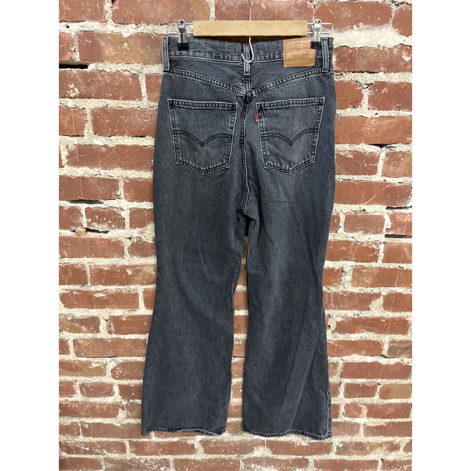 Levi's Levi's Premium Womens 70's High Rise Flare Leg Jeans Faded Black Size 28 Size 28" / US 6 / IT 42 - 2 Thumbnail