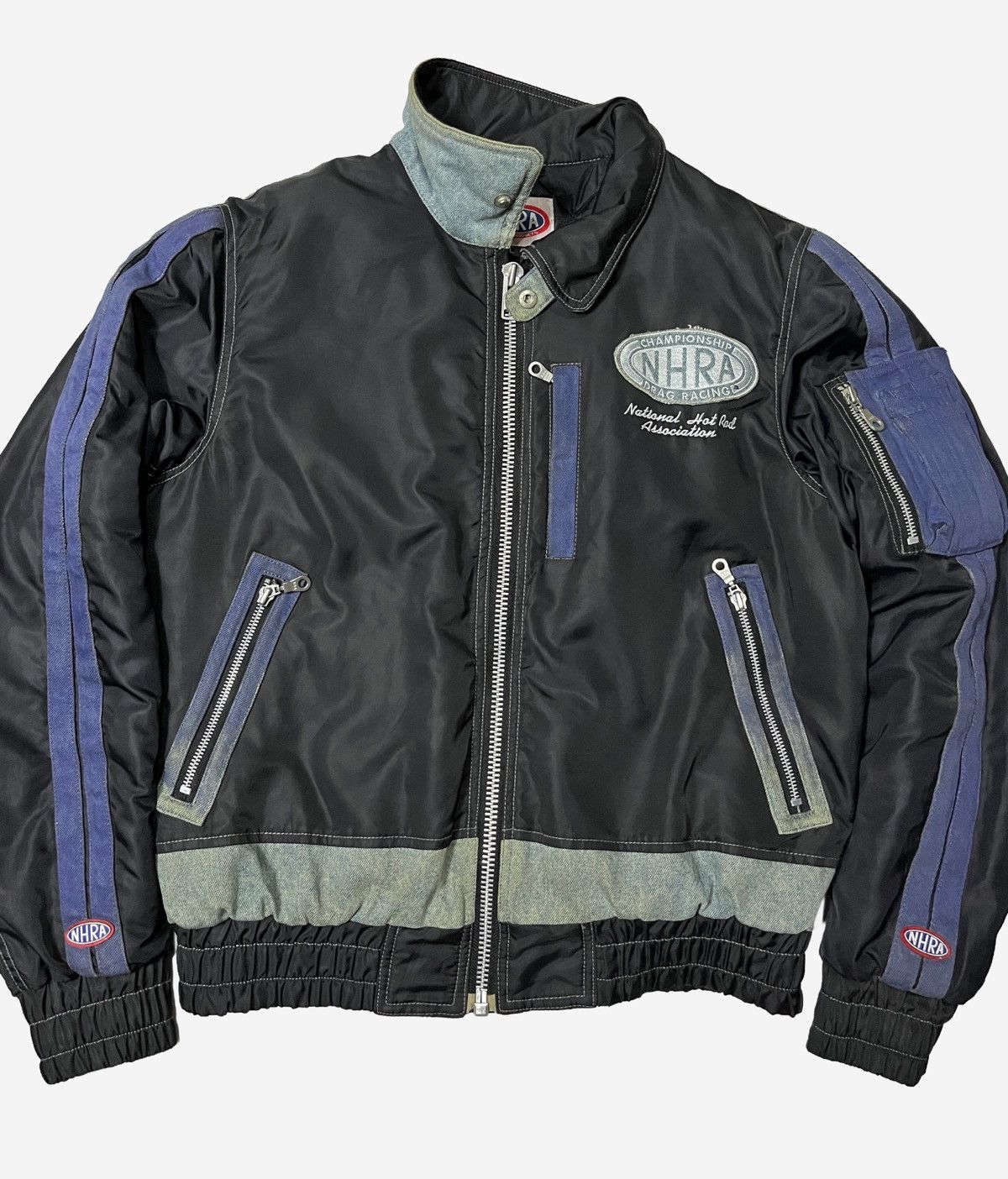 Sports Specialties RARE❤️‍🔥NHRA Drag Racing Championship Bomber Jacket Lined Denim Size US M / EU 48-50 / 2 - 6 Thumbnail