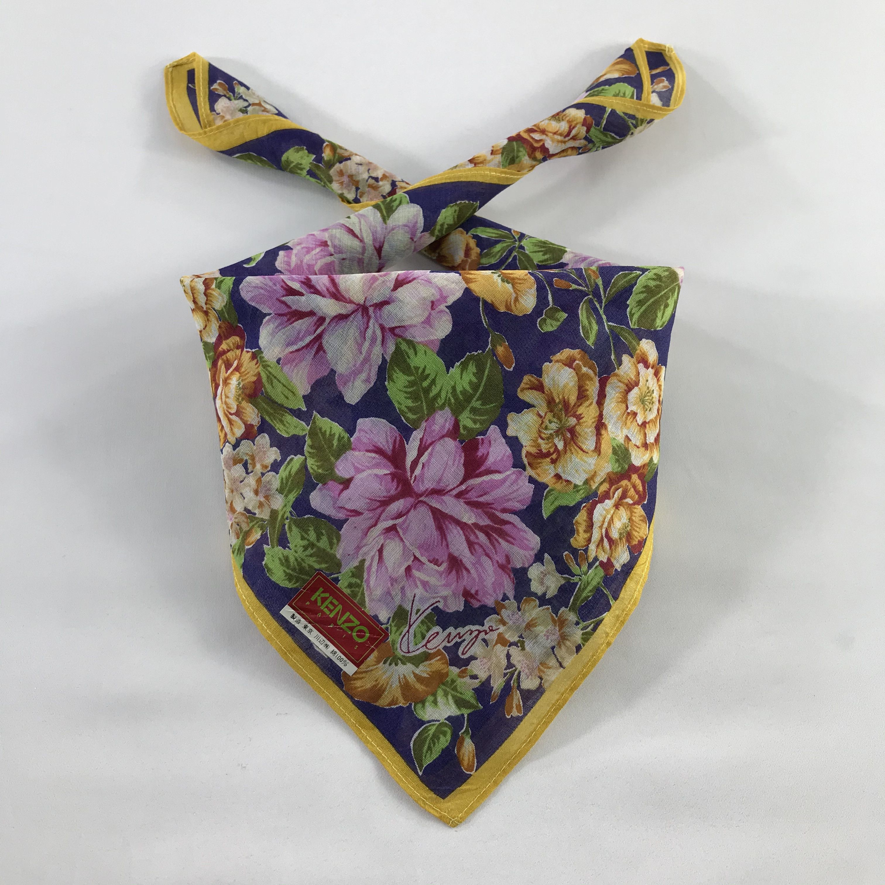Kenzo × Vintage Kenzo Bandana / Handkerchief / Neckerchief - S680 Size ONE SIZE - 3 Thumbnail